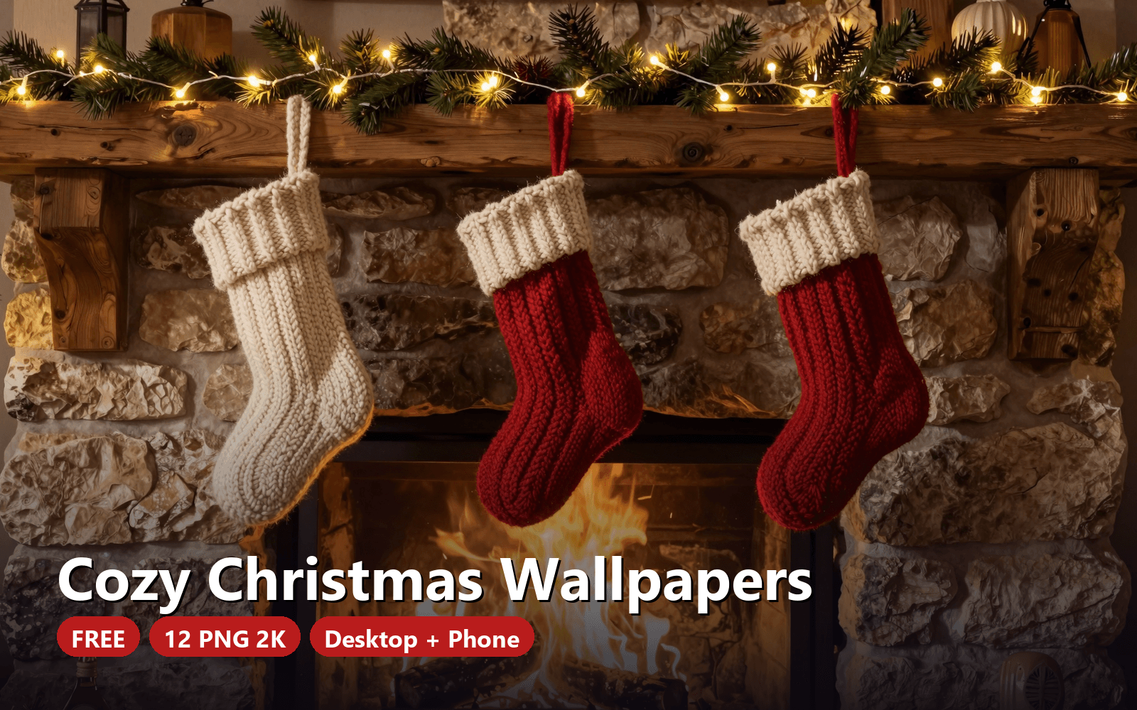 Free Cozy Christmas Wallpapers – Warm Aesthetic for Phone & Laptop (2K PNG)
