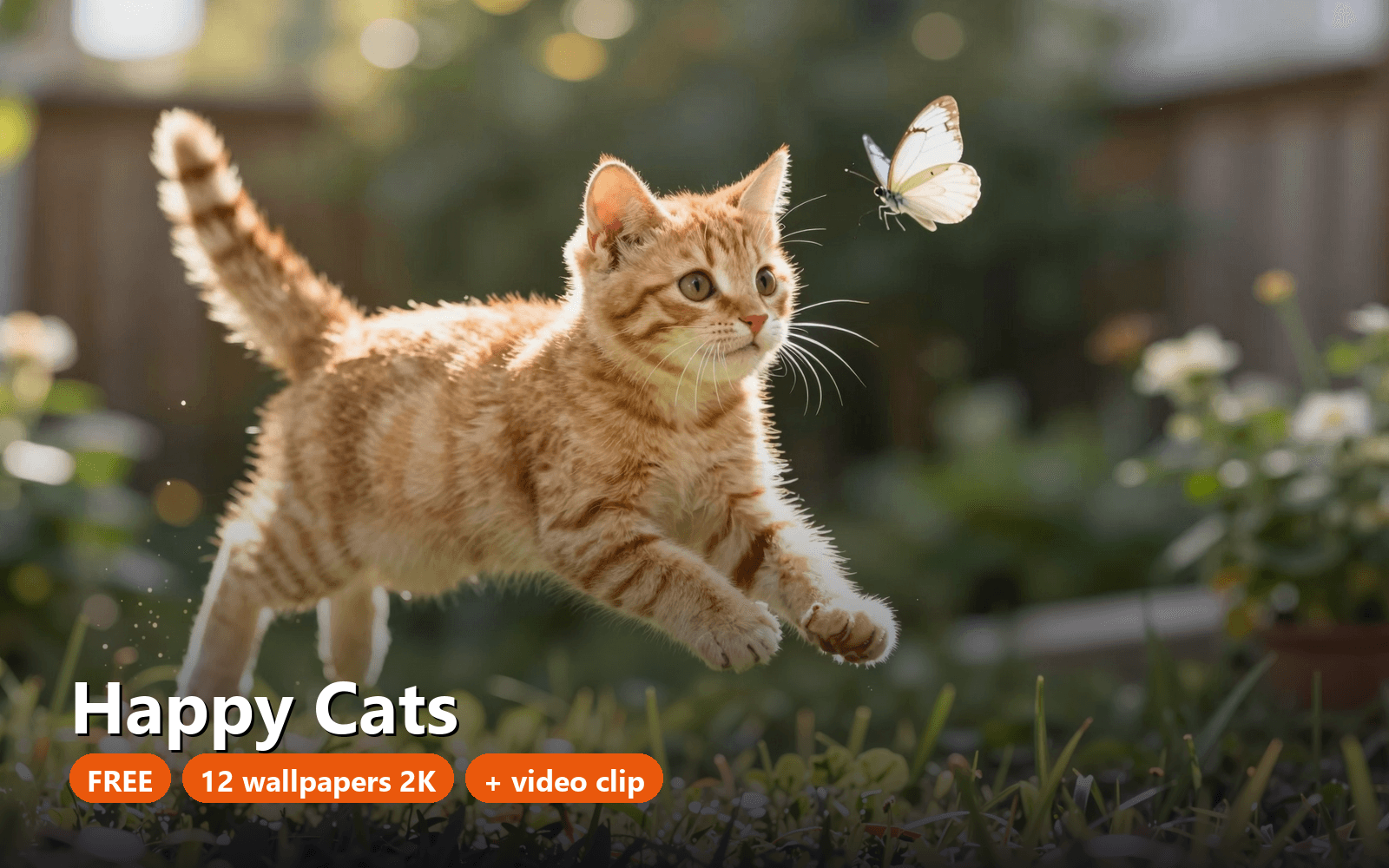 Free Happy Cats Wallpaper Pack — Cute Cat Aesthetic for Phone & Laptop