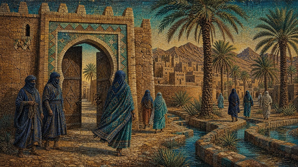 Gate of the Oasis — Sahara Mosaic