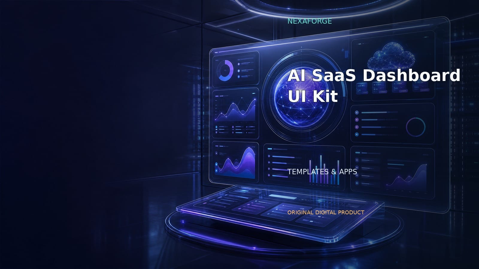 AI SaaS-дэшборд UI-набор