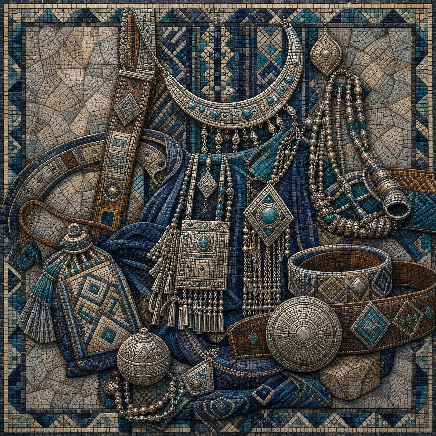 Silver Symbols of the Sahara — Sahara Mosaic