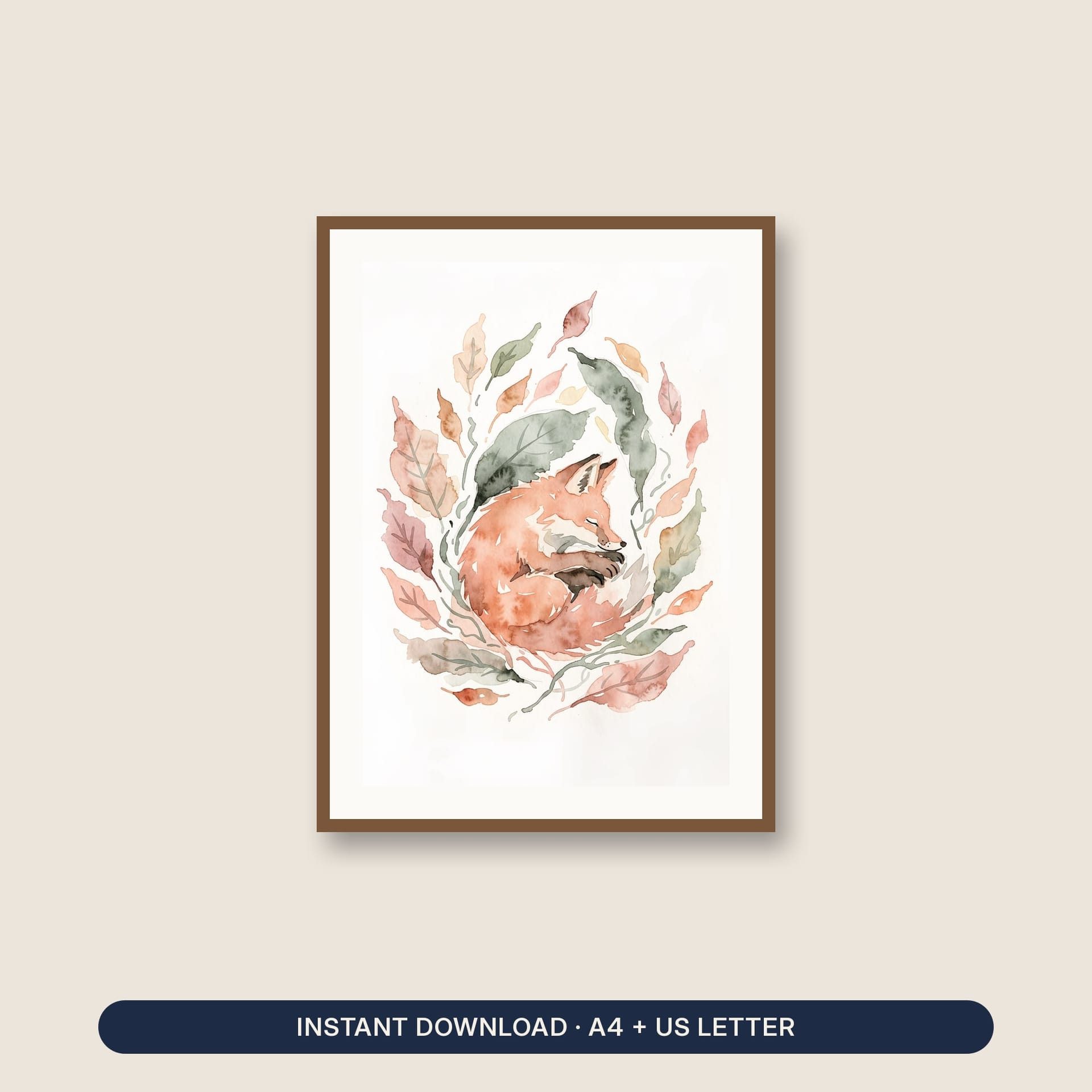Thanksgiving Harvest Nursery Print – listing cover with the blank and the colored-in page