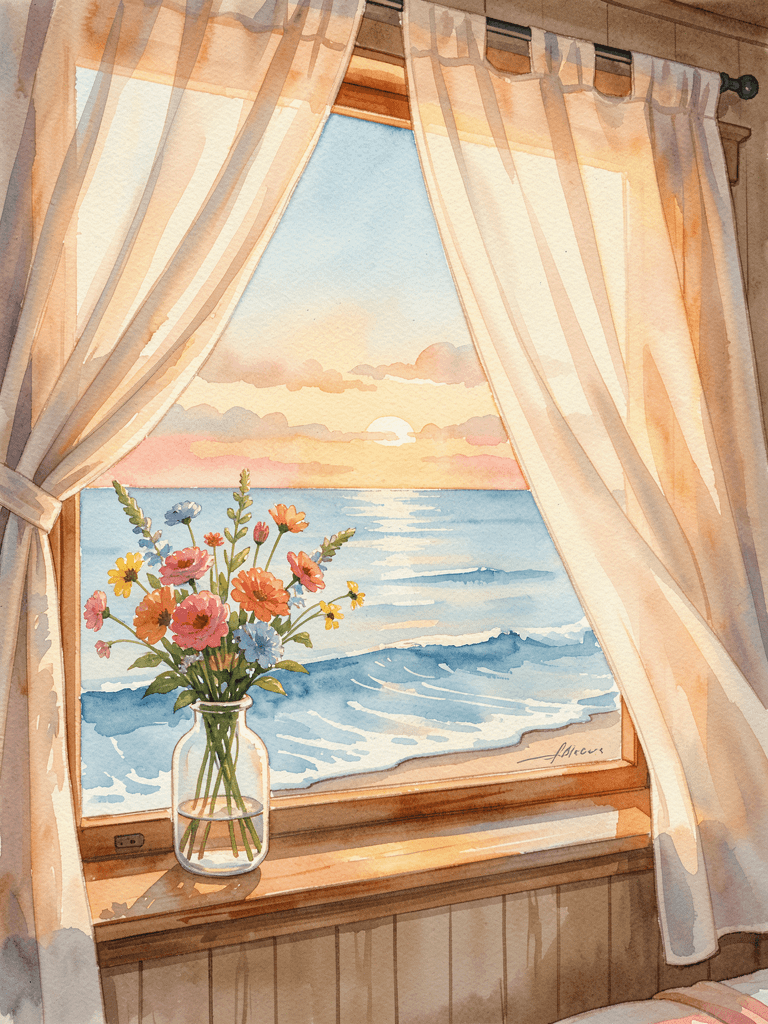 Beach Cottage Window