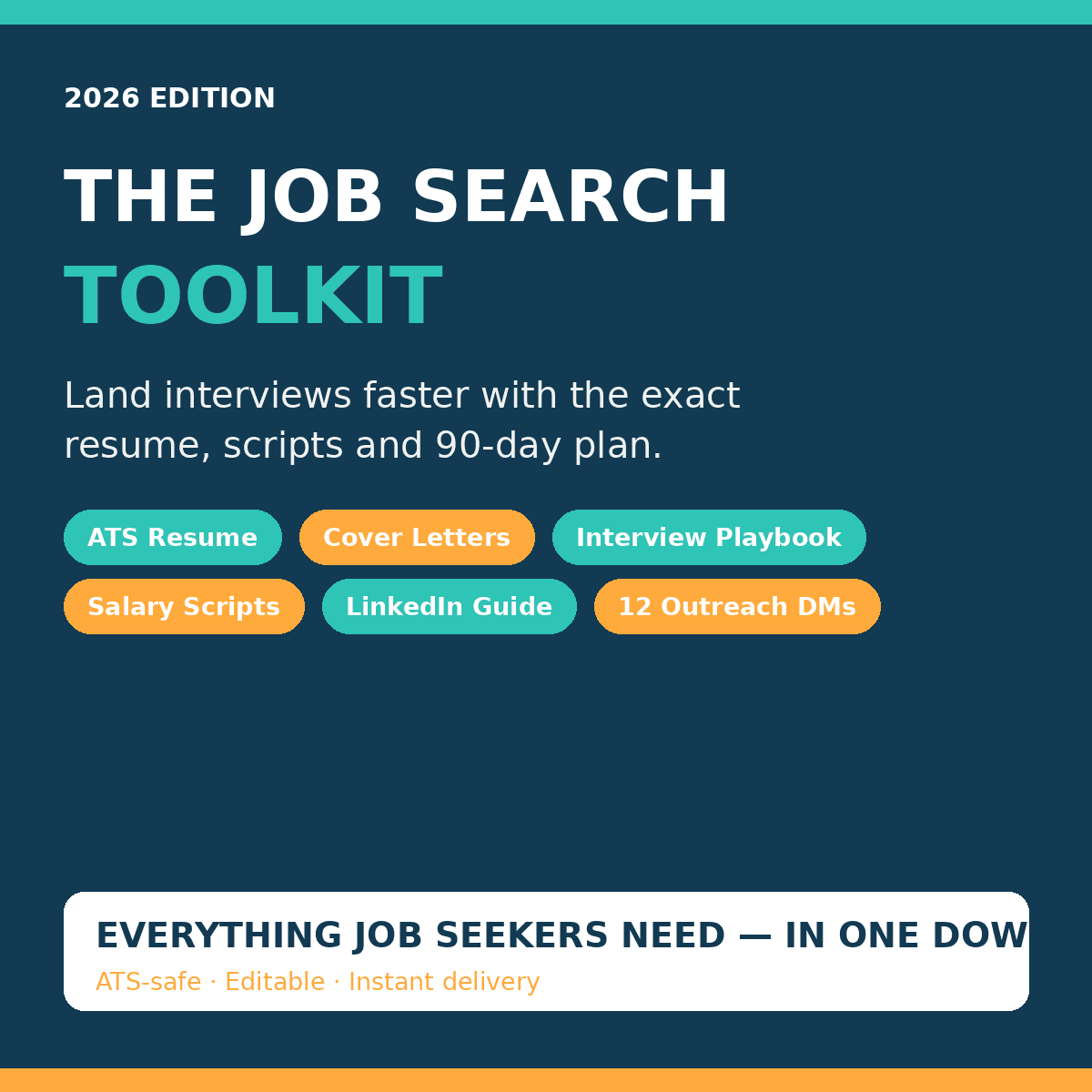 The Job Search Toolkit — PRO (The Professionals' Choice)