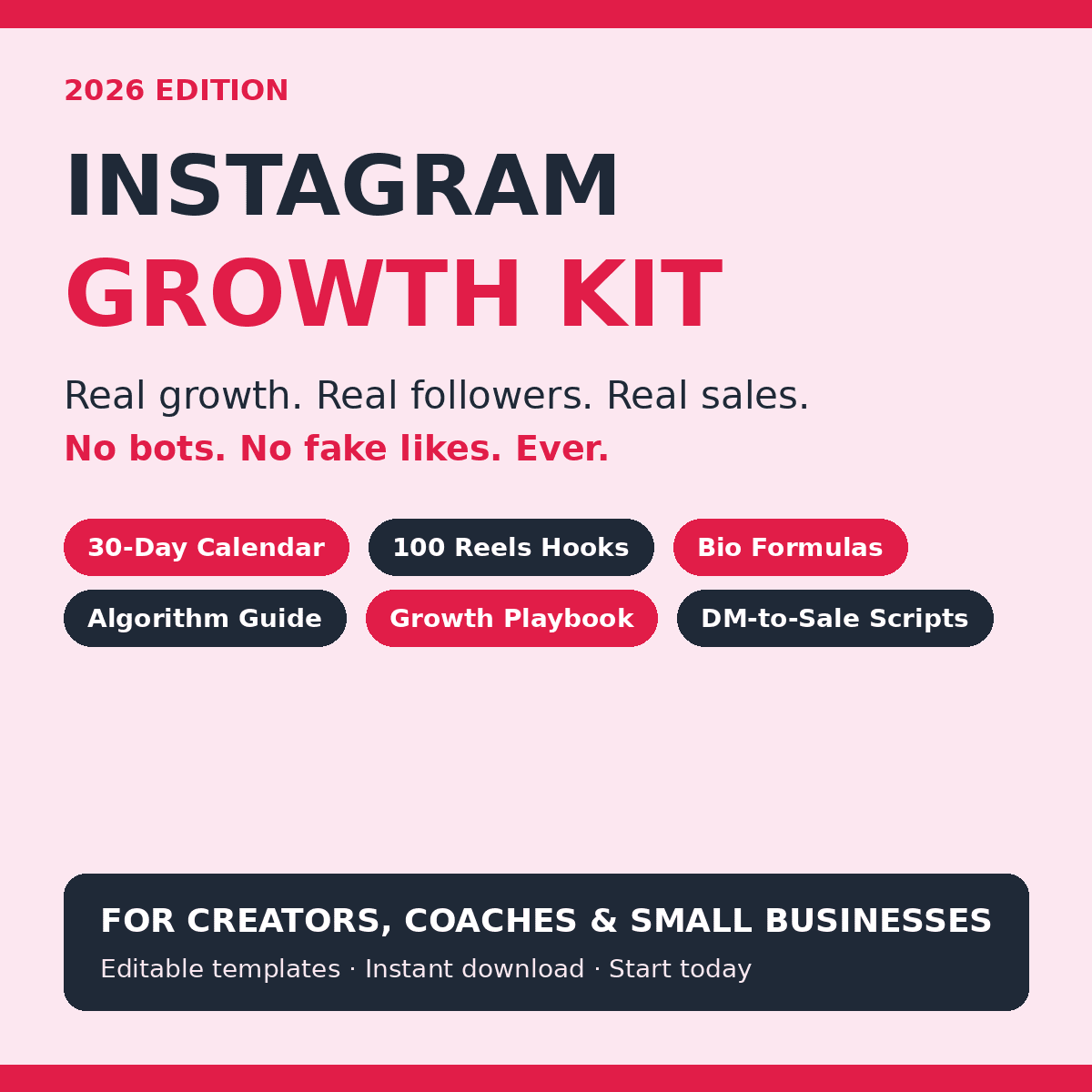 Instagram Growth Kit - cover