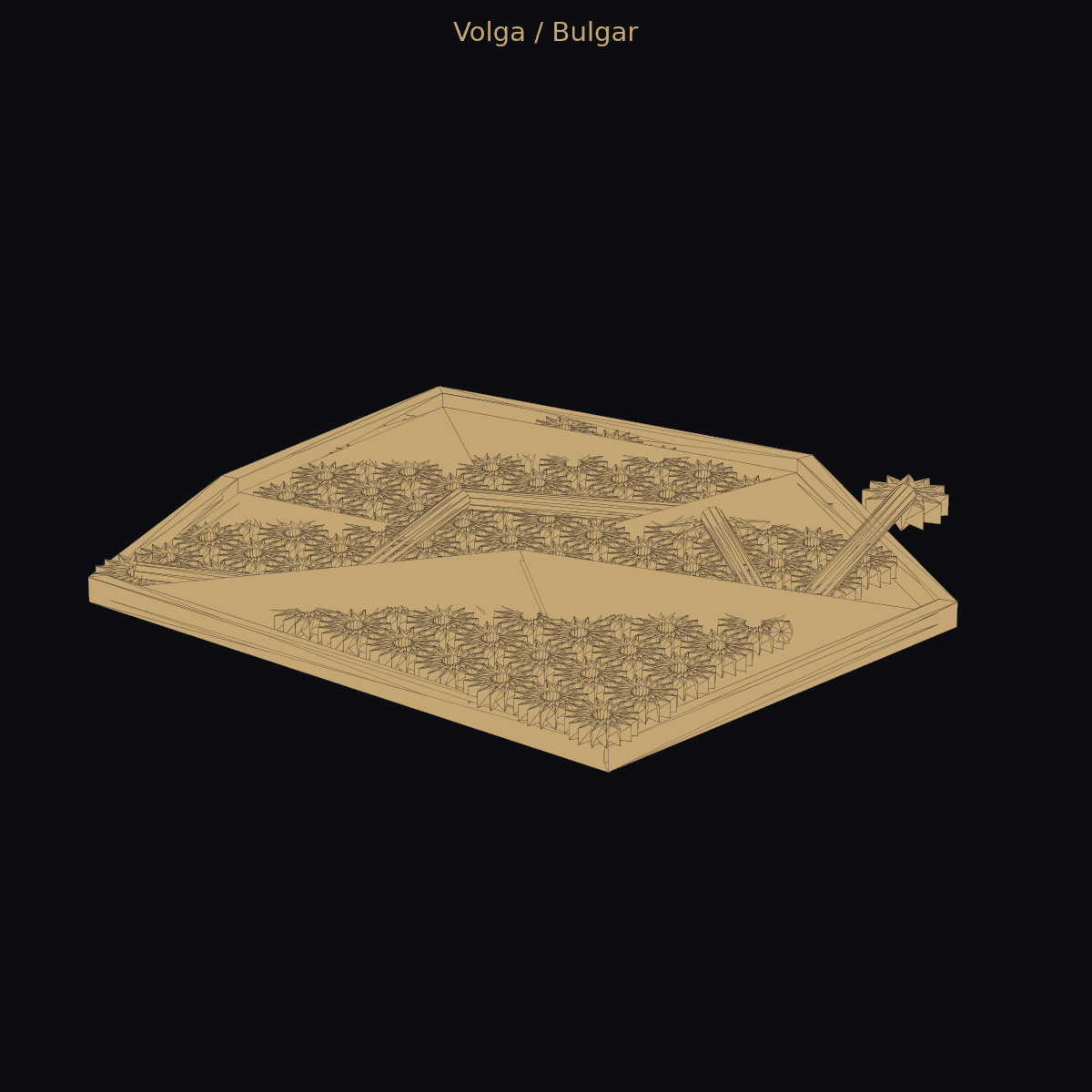 Volga / Bulgar — 3D hook schematic (two-color) 1