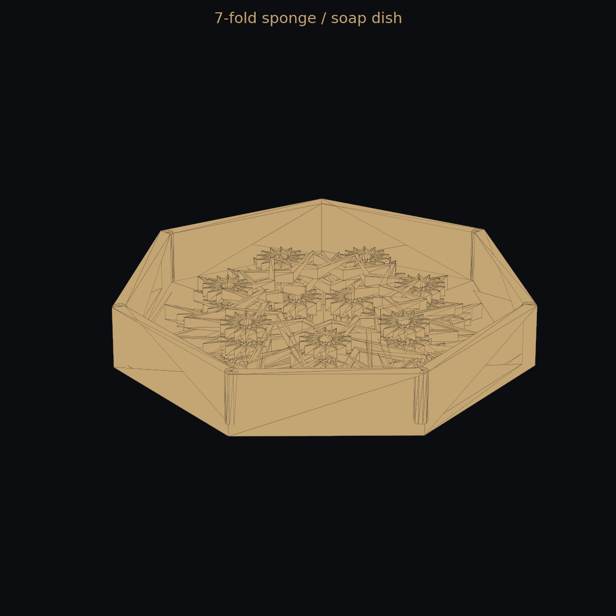 7-fold sponge / soap dish — 3D print (two-color) 1