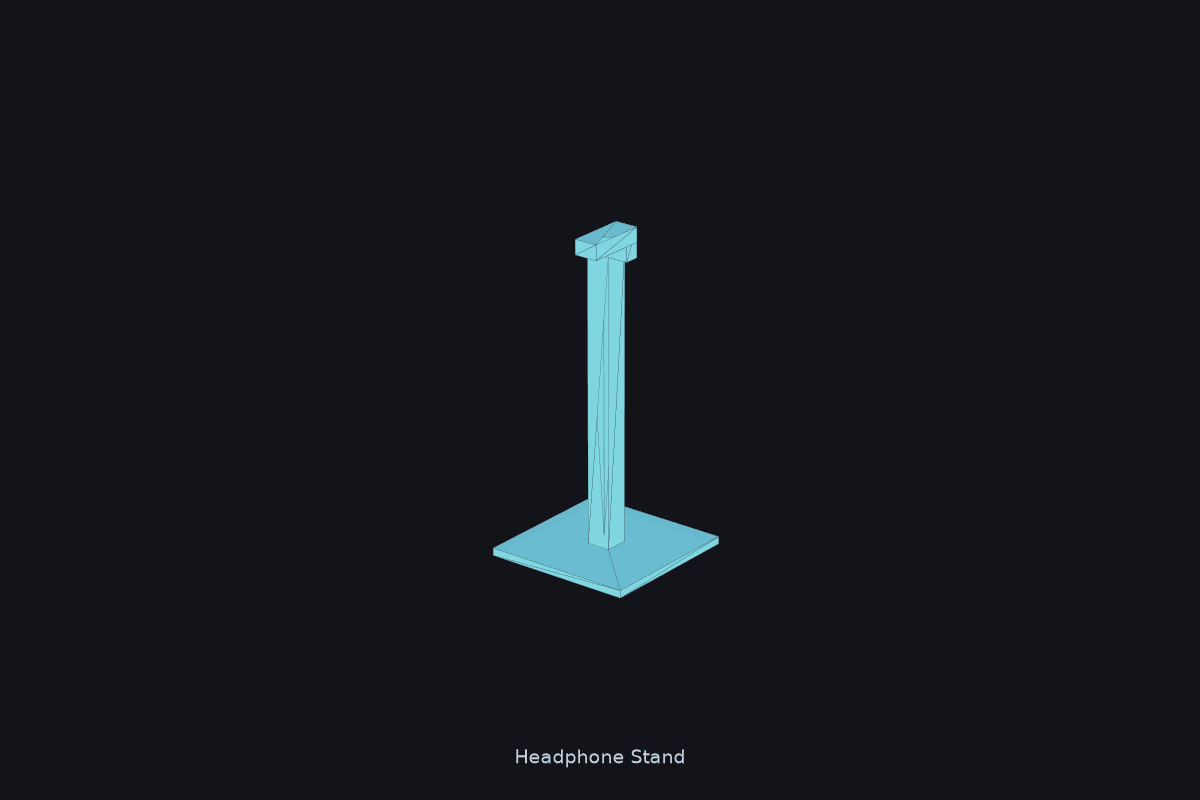 Headphone Stand — Desktop Headset Hook (STL)