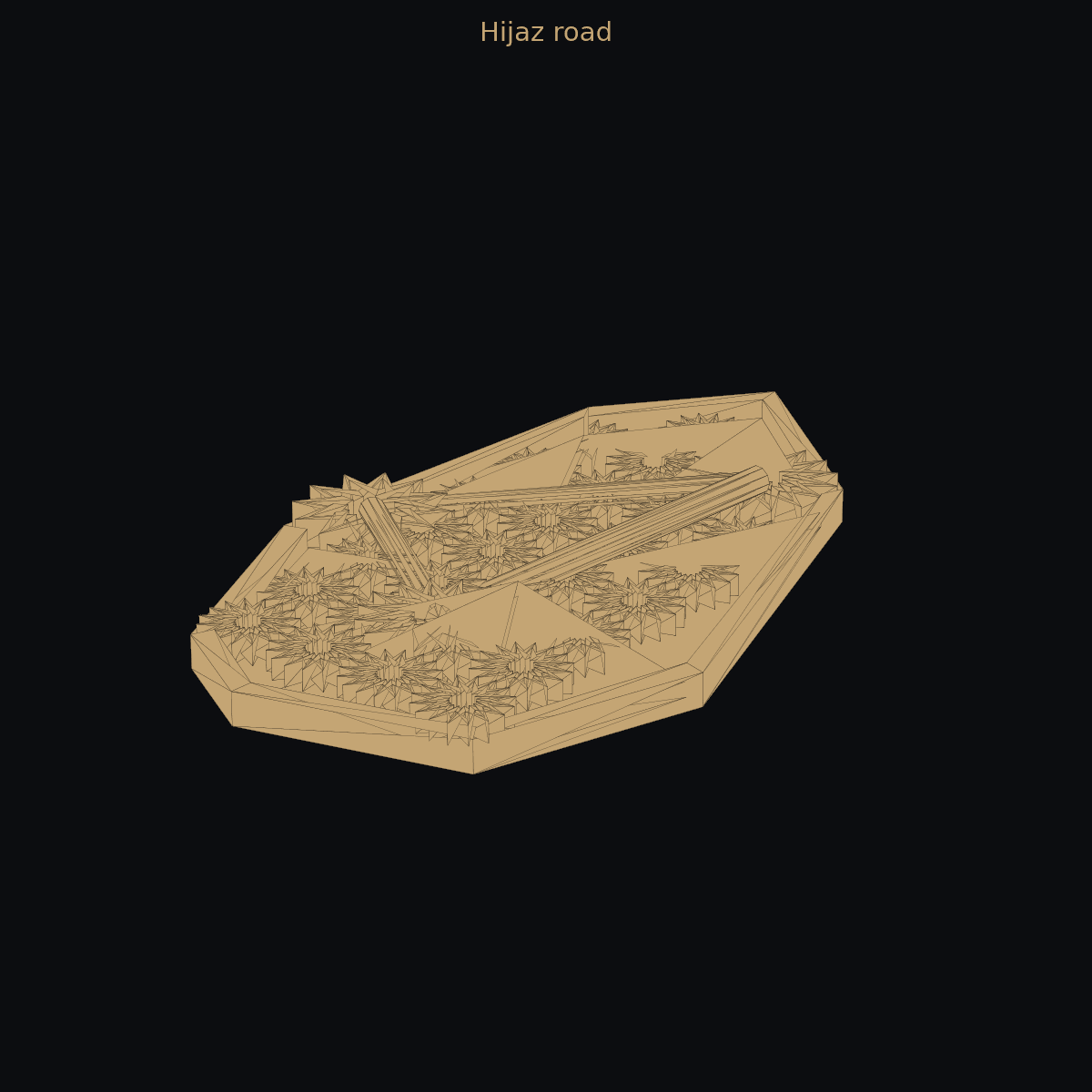 Hijaz road — Мекка, Медина, Джидда (двухцветный)
