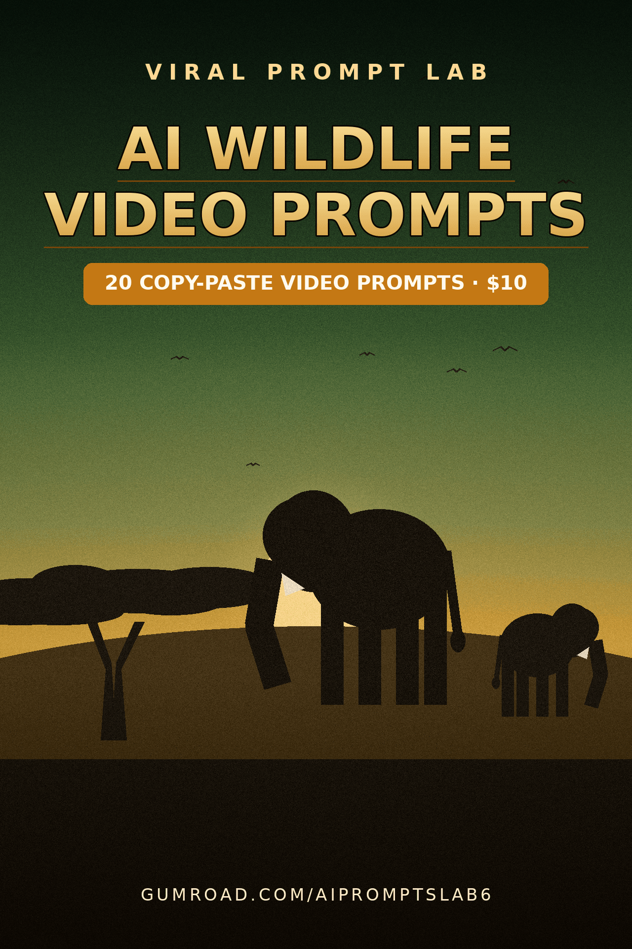 AI Wildlife Video Prompts: 20 Copy-Paste 10-Second Prompts for Viral Wildlife Re