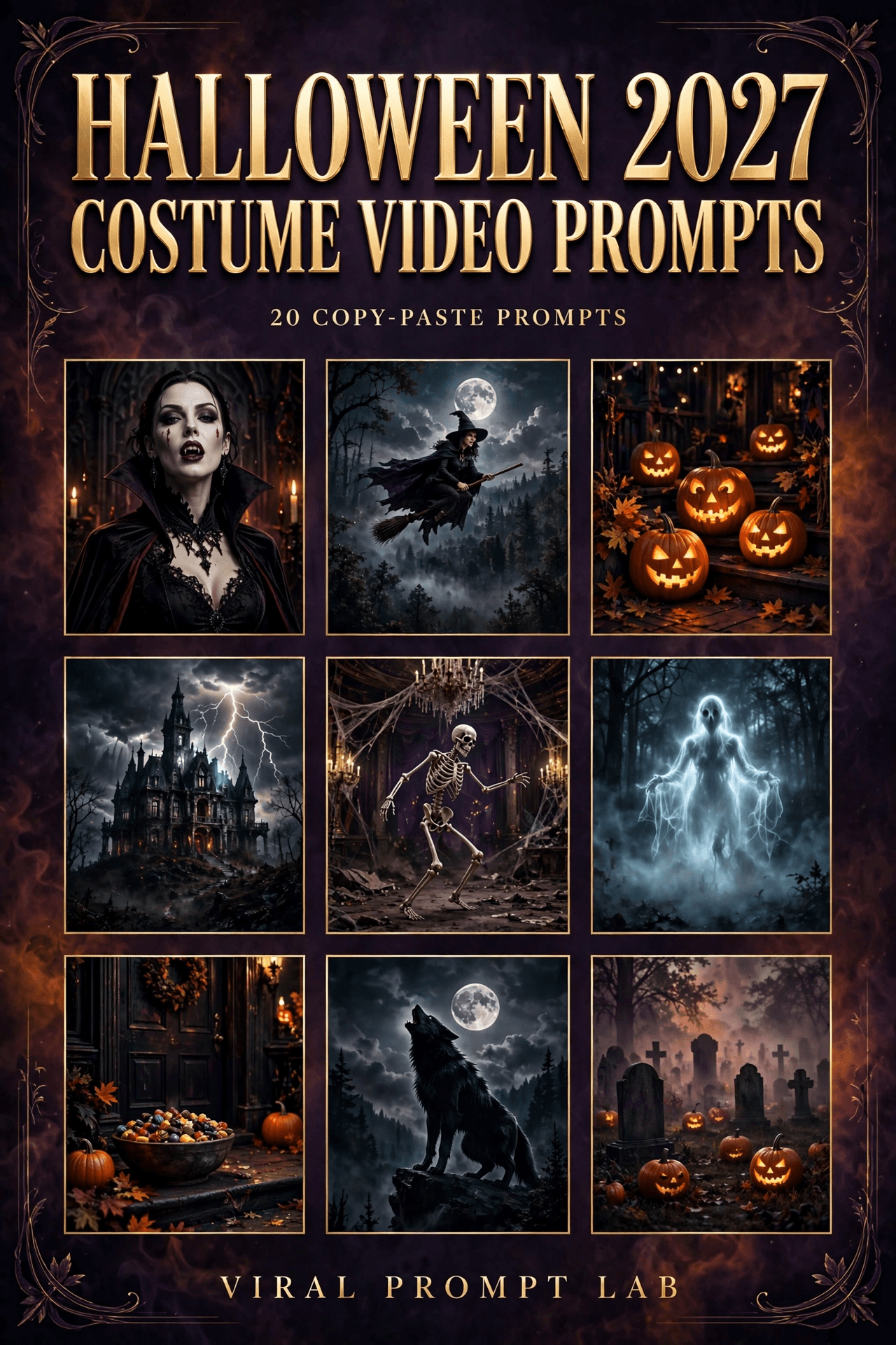 Halloween 2027 Costume Video Prompts: 20 Copy-Paste 10-Second AI Prompts for Cos
