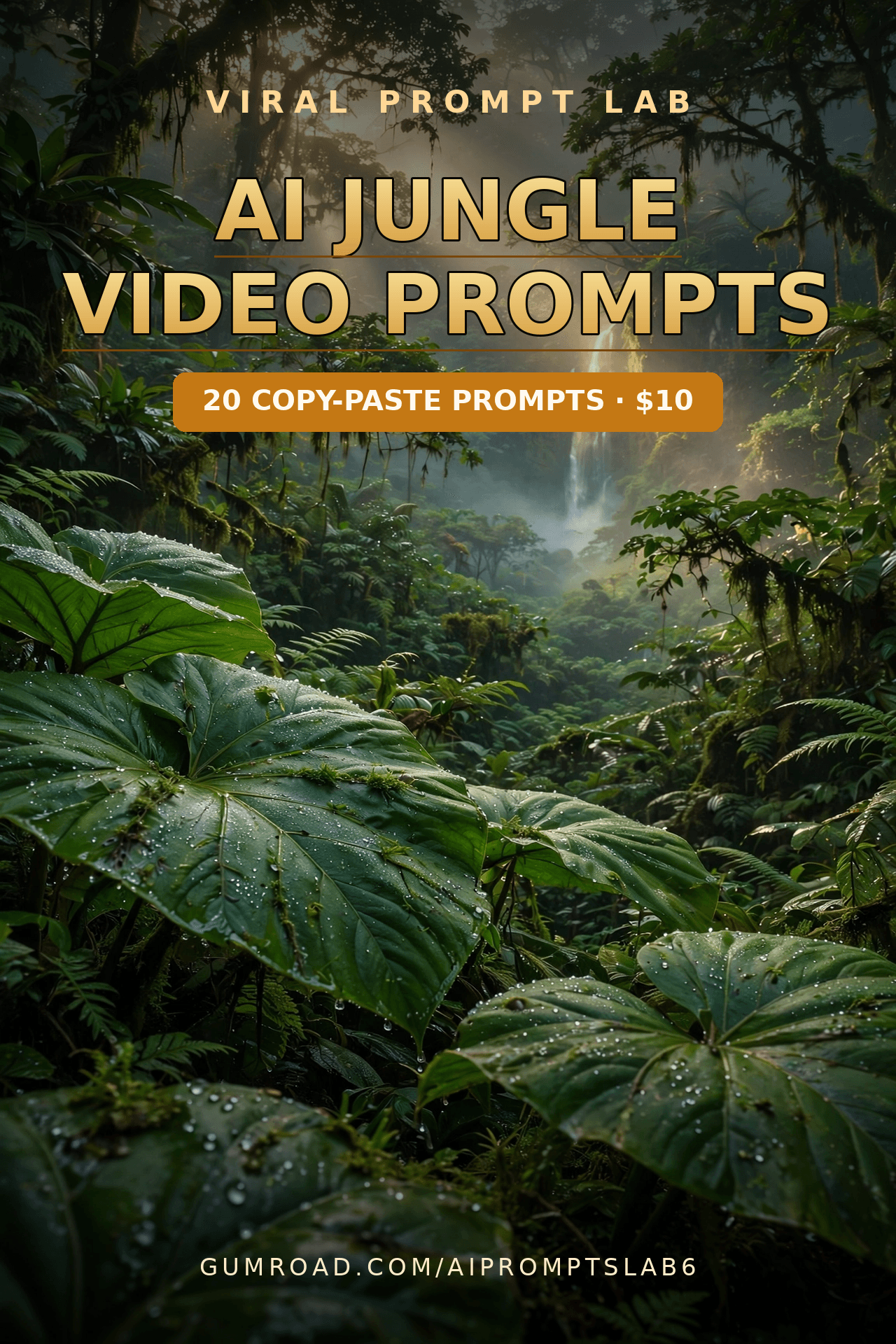 AI Jungle Video Prompts: 20 Copy-Paste Veo 3, Runway, Pika & Hailuo Prompts for