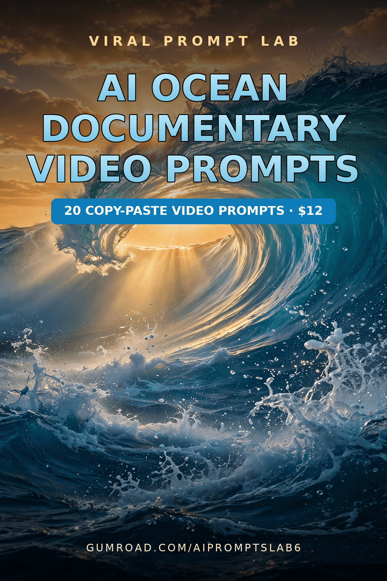 AI Ocean Documentary Video Prompts: 20 Copy-Paste 10-Second Video Prompts for Ma
