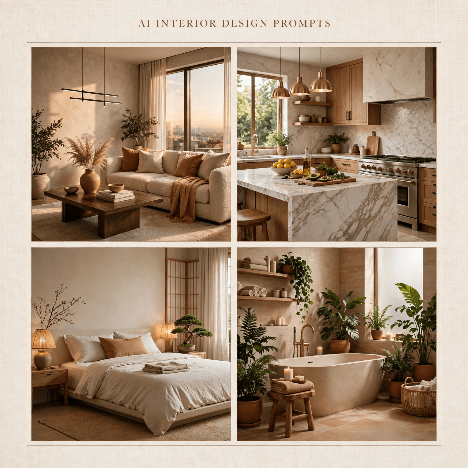 The AI Interior Design Prompt Pack: 20 Copy-Paste Prompts for Room Makeovers, St