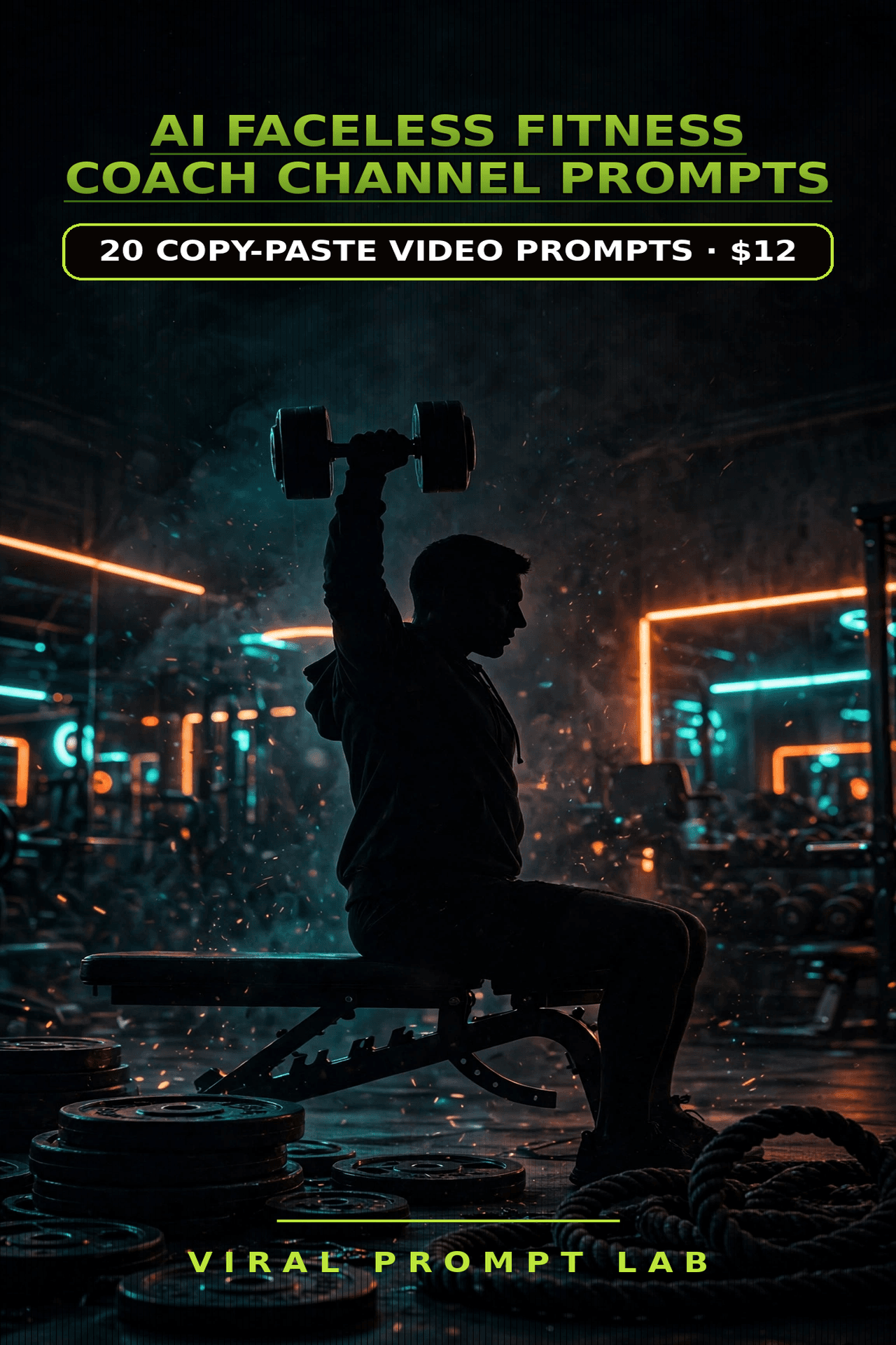 AI Faceless Fitness Coach Channel Prompts cover