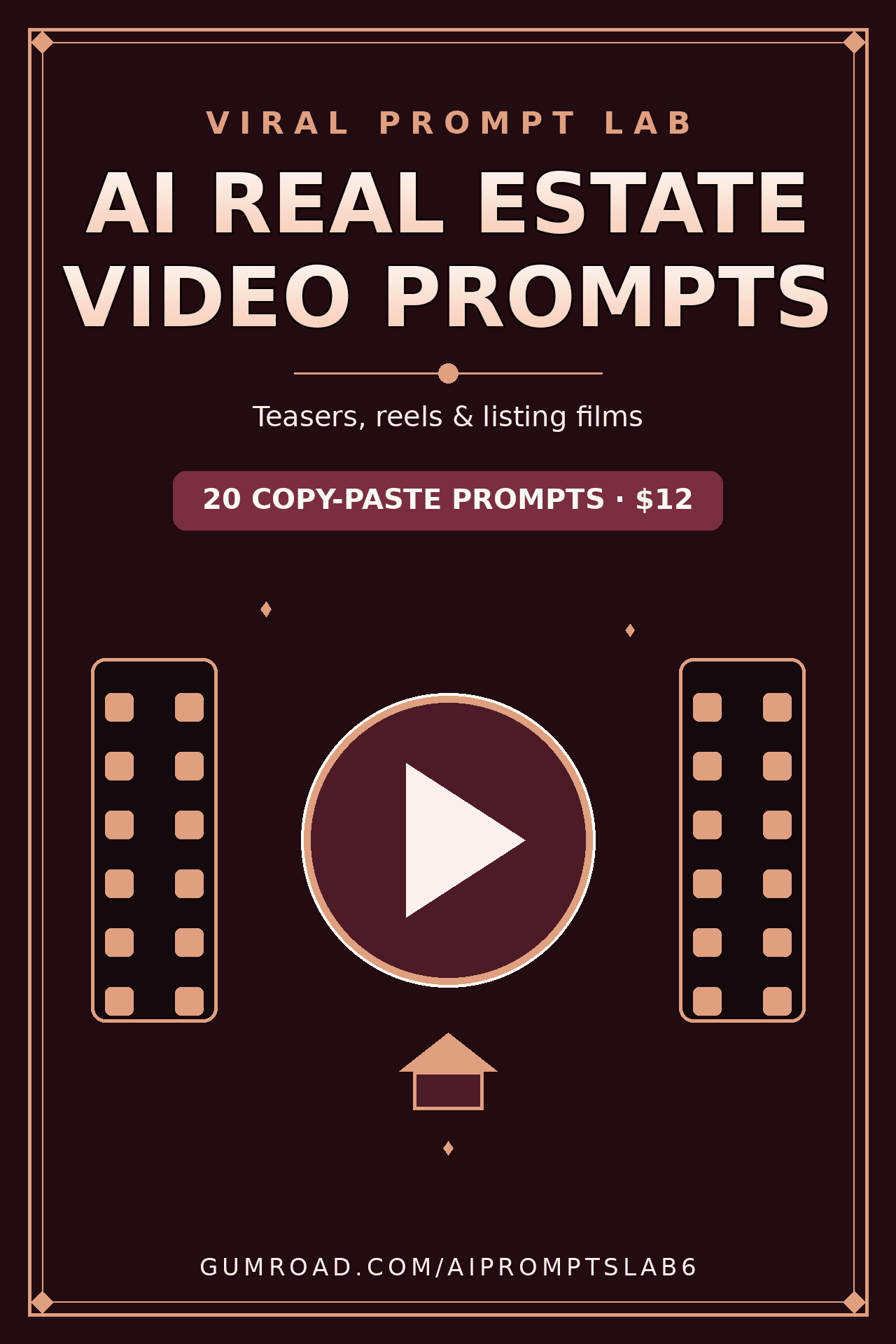 AI Real Estate Video Prompts: 20 Copy-Paste 10-Second Prompts for Listing Teaser