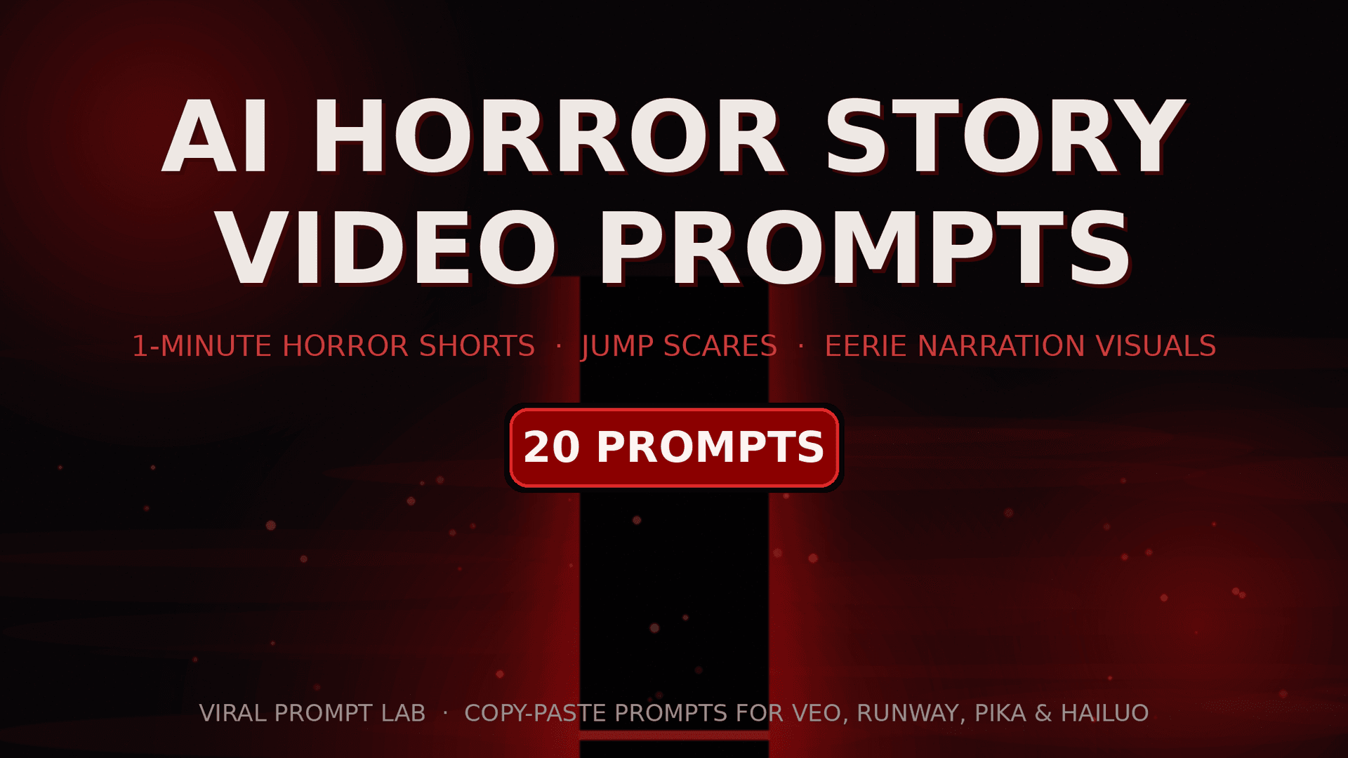 AI Horror Story Video Prompts: 20 Copy-Paste 1-Minute Prompts for Horror Shorts,