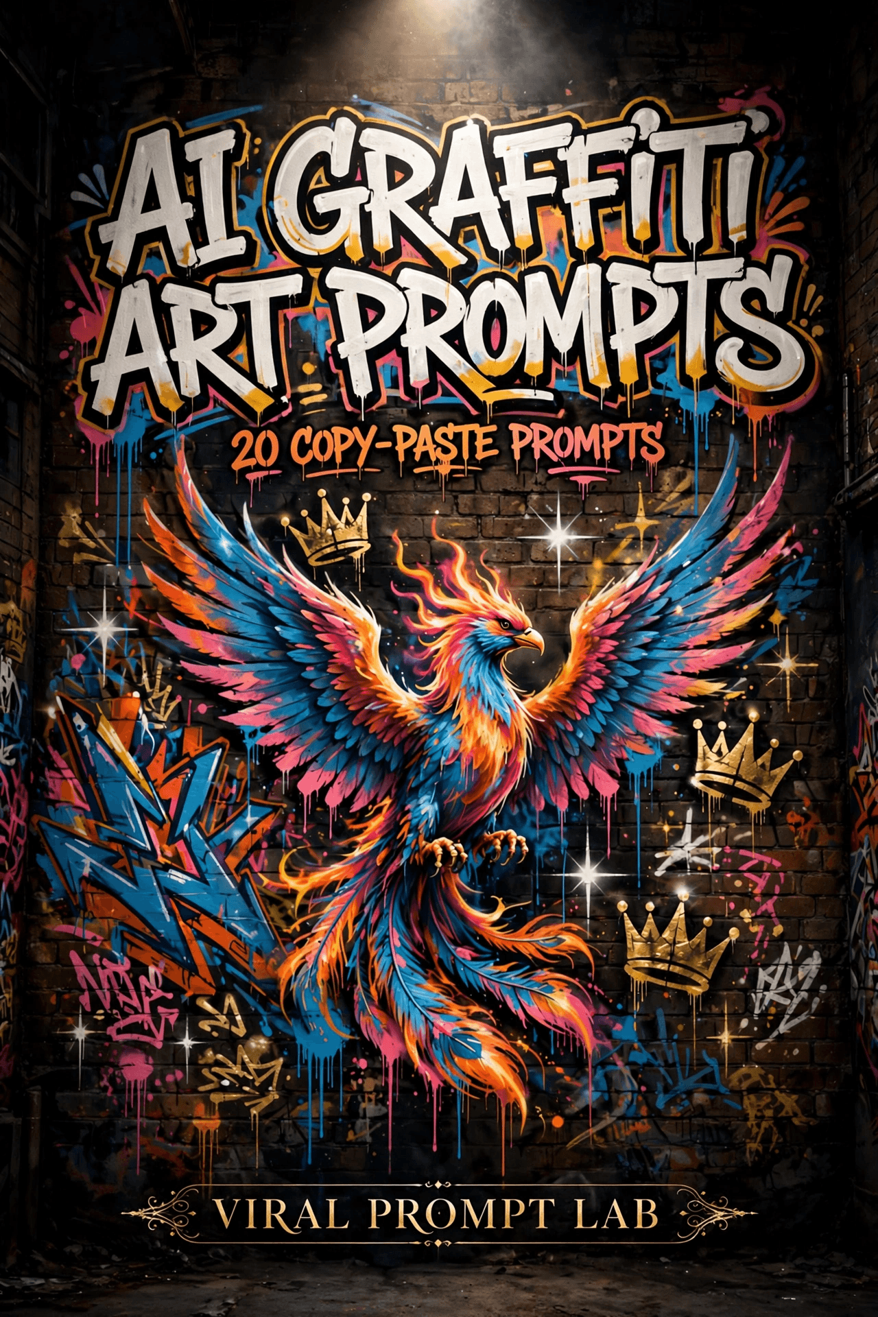AI Graffiti Art Prompts: 20 Copy-Paste Prompts for Street-Art Murals, Lettering