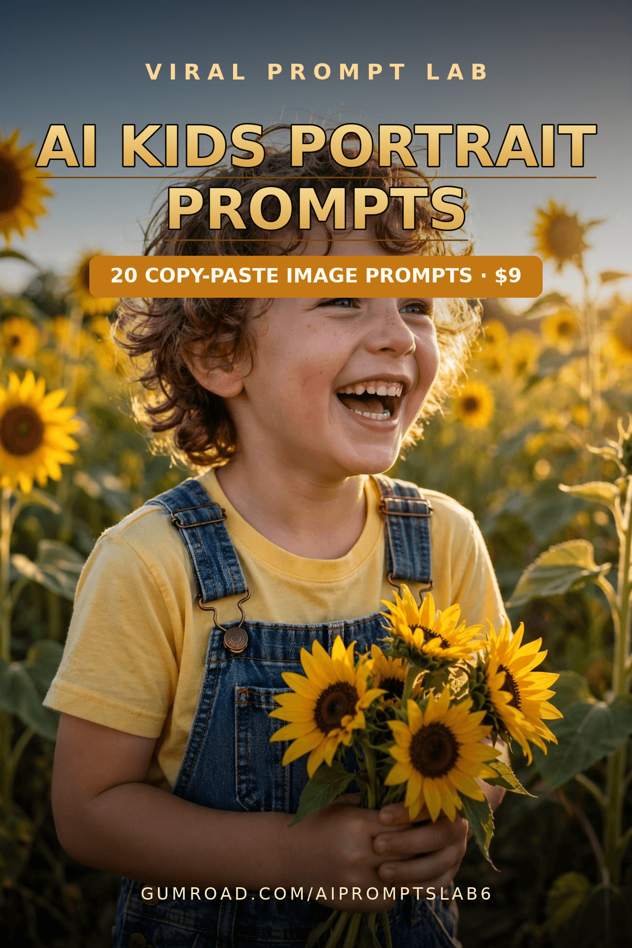 AI Kids Portrait Prompts: 20 Copy-Paste Prompts for Wholesome Kids Portraits (Mi