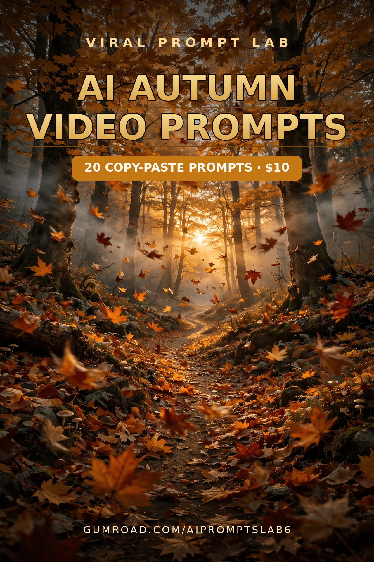 AI Autumn Video Prompts: 20 Copy-Paste Veo 3, Runway, Pika & Hailuo Prompts for