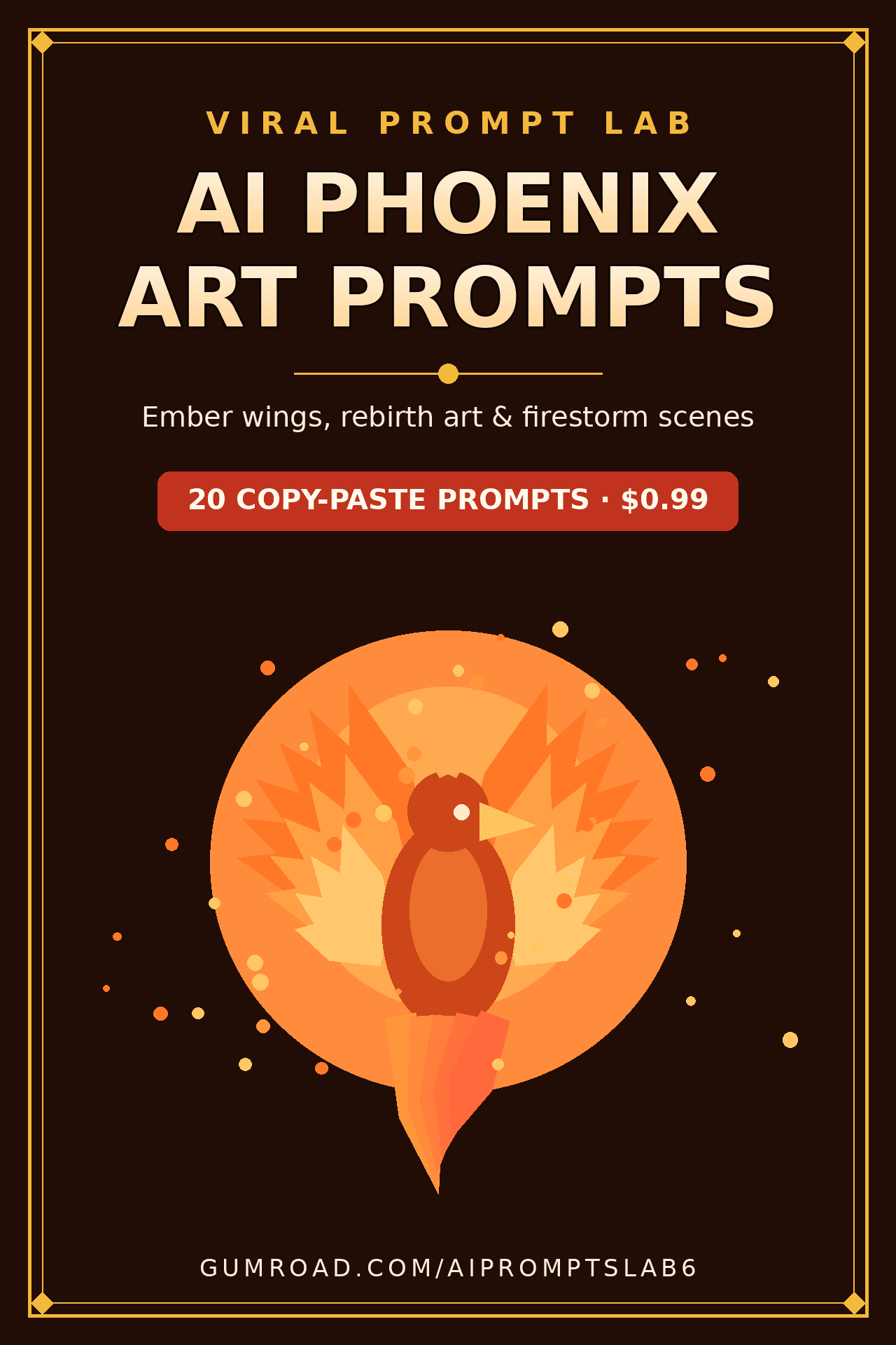 AI Phoenix Art Prompts: 20 Copy-Paste Prompts for Rebirth Portraits, Elemental F