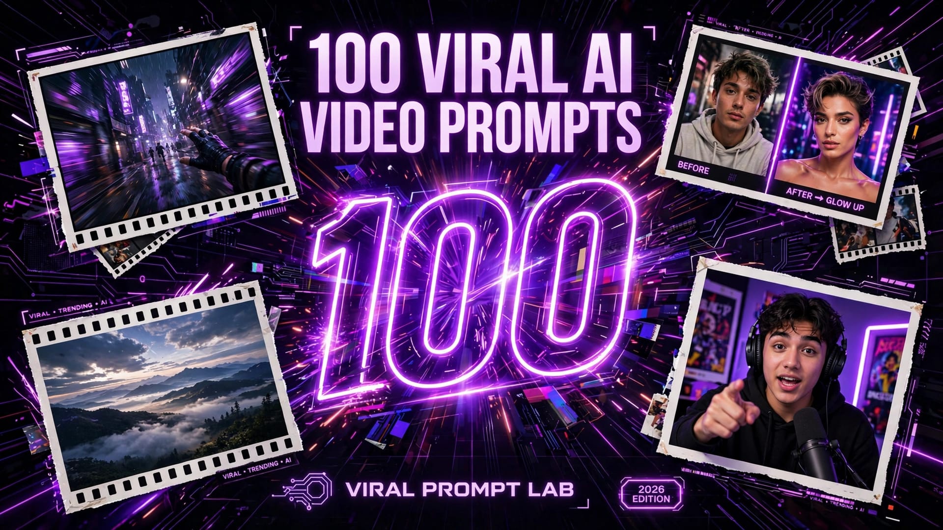 100 Viral Video Prompts: Copy-Paste Prompts for Reels, TikTok & Shorts