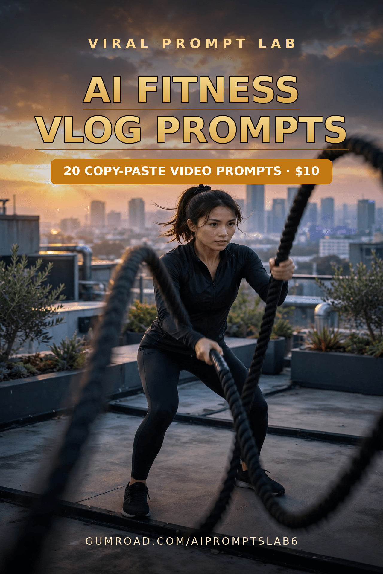 AI Fitness Vlog Video Prompts: 20 Copy-Paste Prompts for 10-Second Workout Clips