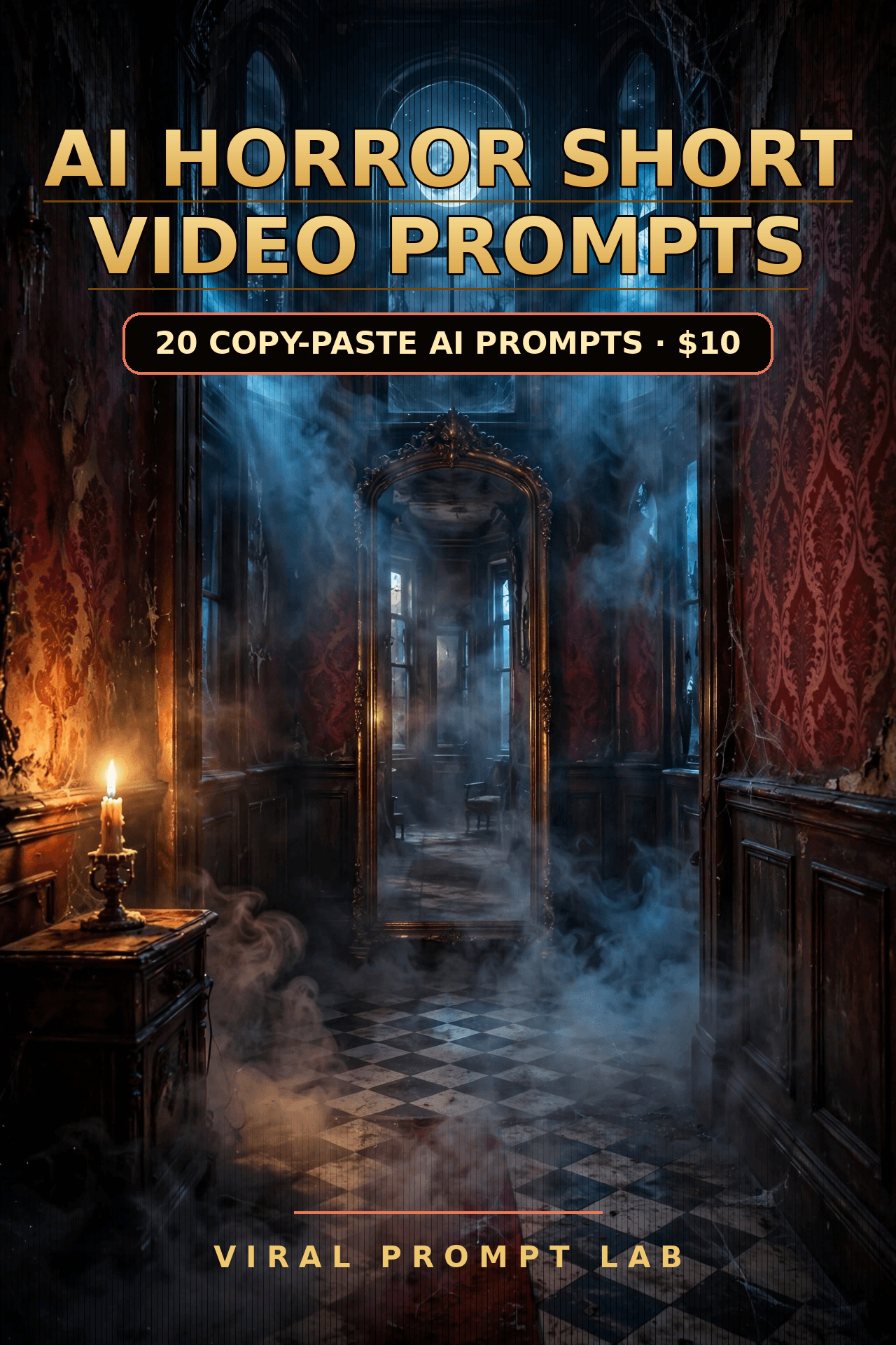 AI Horror Short Video Prompts: 20 Copy-Paste 10-Second Scare Prompts for Fiction
