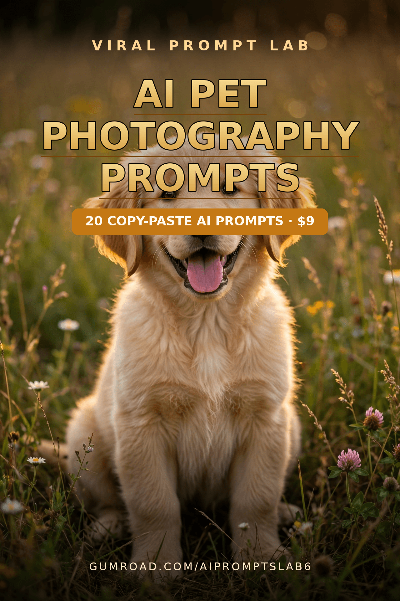 AI Pet Photography Prompts: 20 Copy-Paste Prompts for Adorable Pet Photos (Midjo