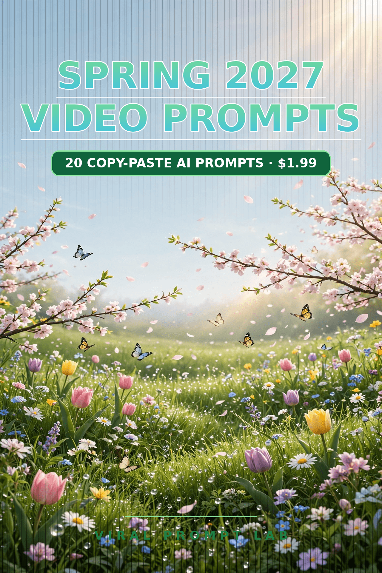 Spring 2027 Video Prompts: 20 Copy-Paste 10-Second AI Video Prompts for Blossoms