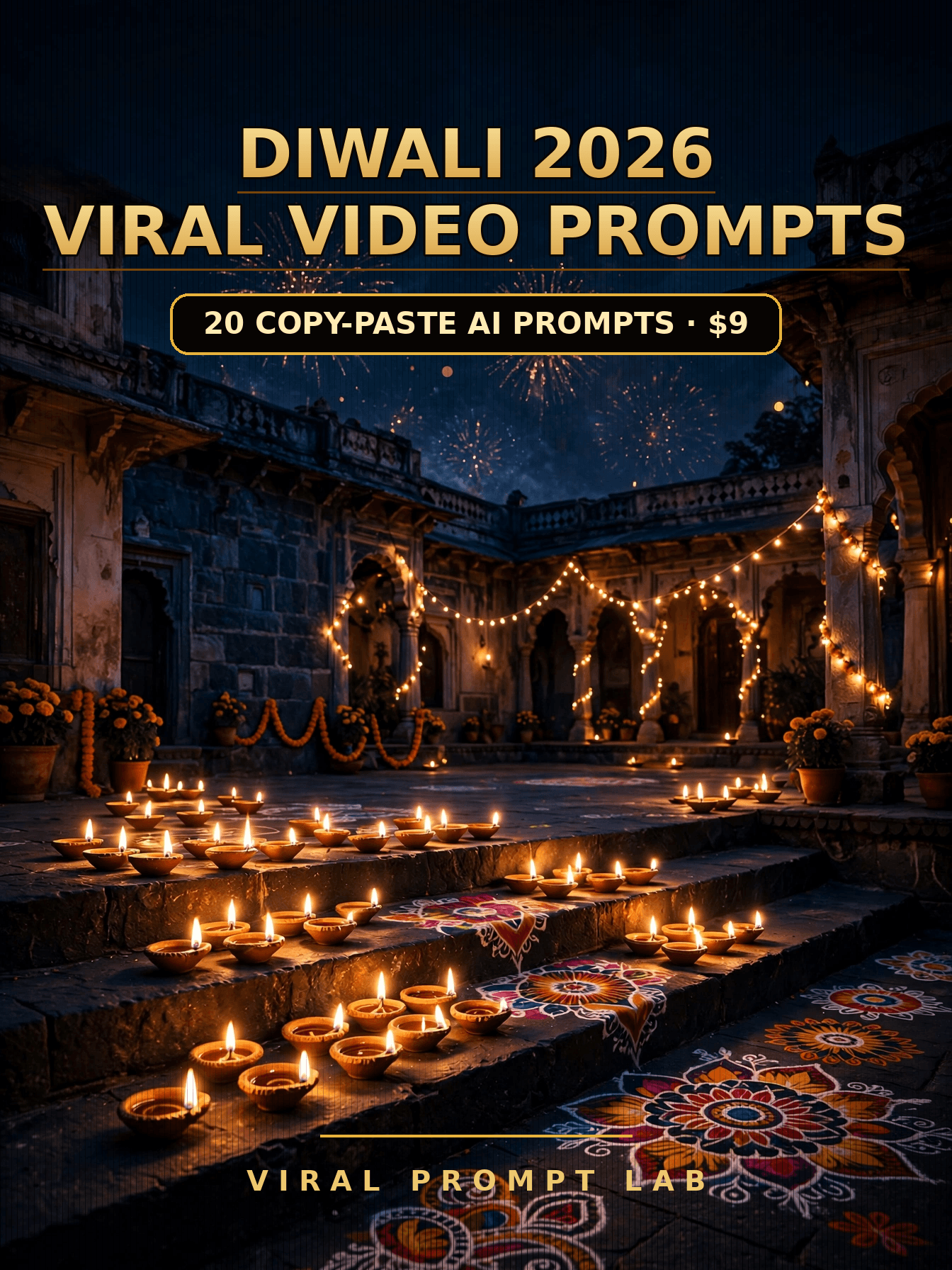 Diwali 2026 Viral Video Prompts: 20 Copy-Paste AI Video Prompts for Diyas, Firew