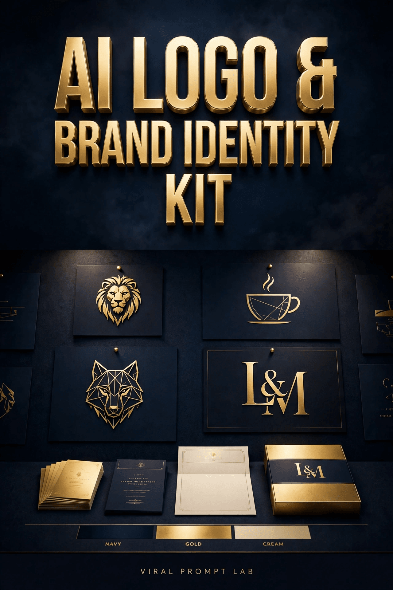 The AI Logo & Brand Identity Kit: 20 Copy-Paste Prompts for Logos, Brand Boards,