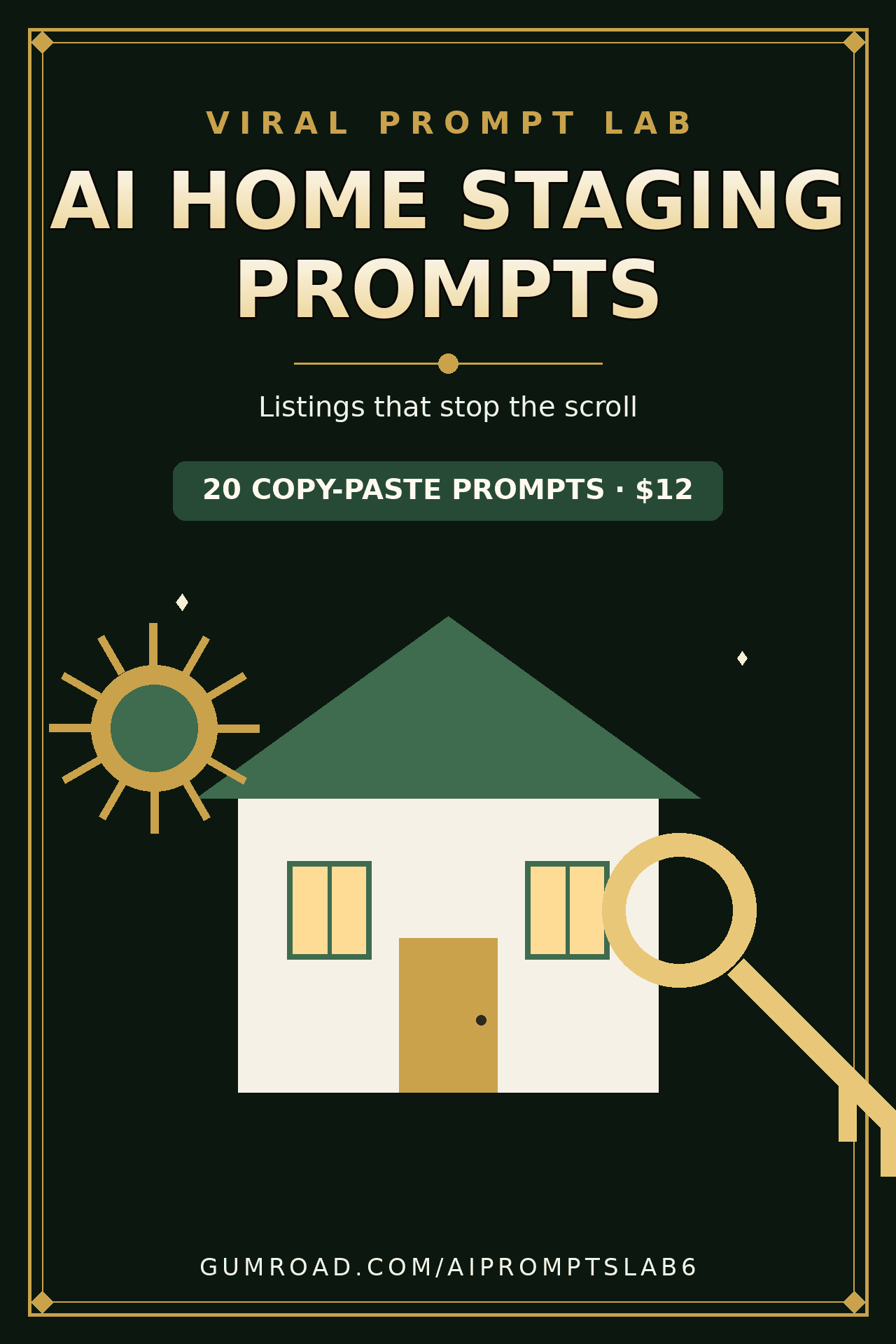 AI Home Staging Prompts: 20 Copy-Paste Prompts for Virtual Staging, Listing Phot