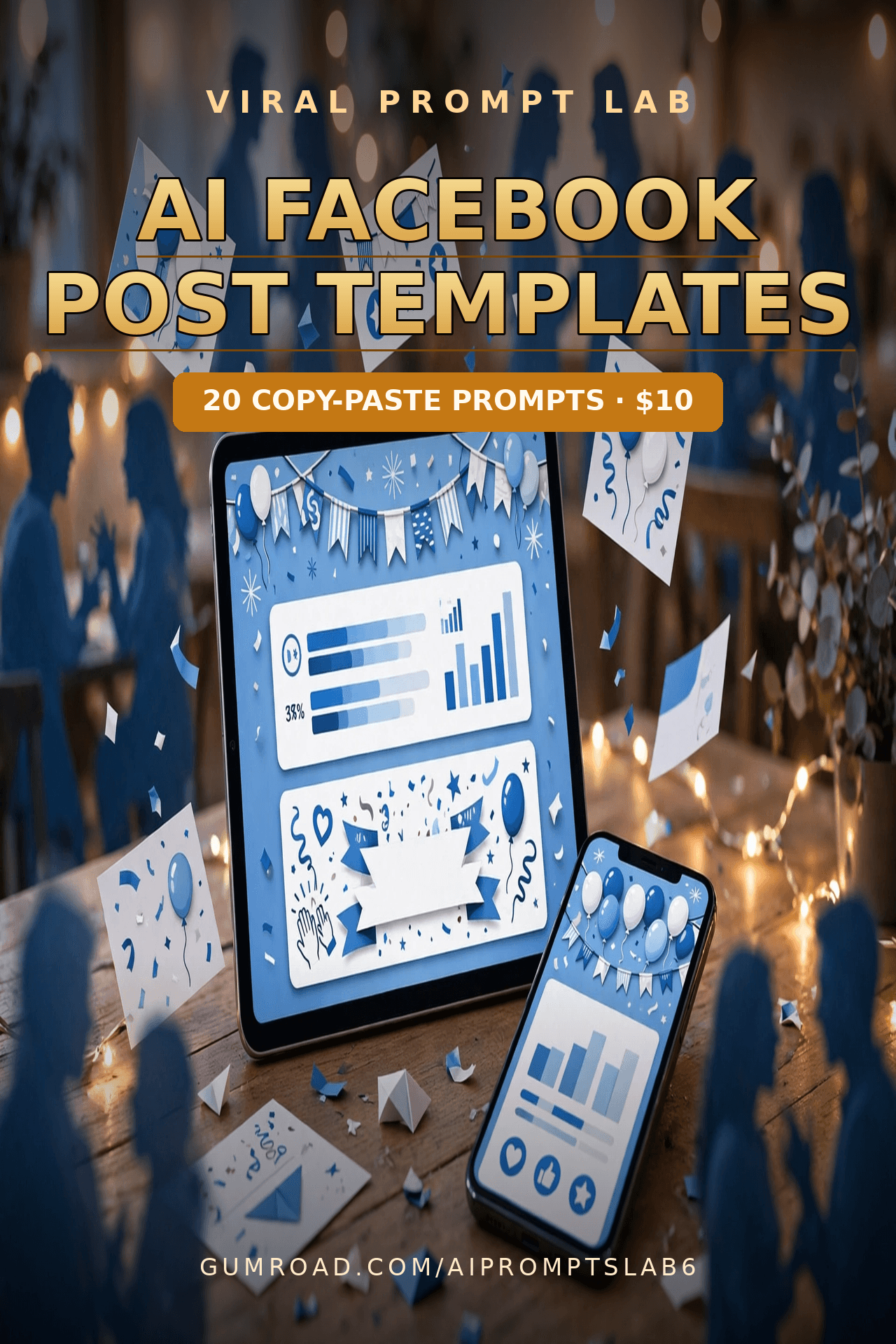 AI Facebook Post Templates: 20 Copy-Paste Midjourney, DALL-E 3, SDXL & Firefly P