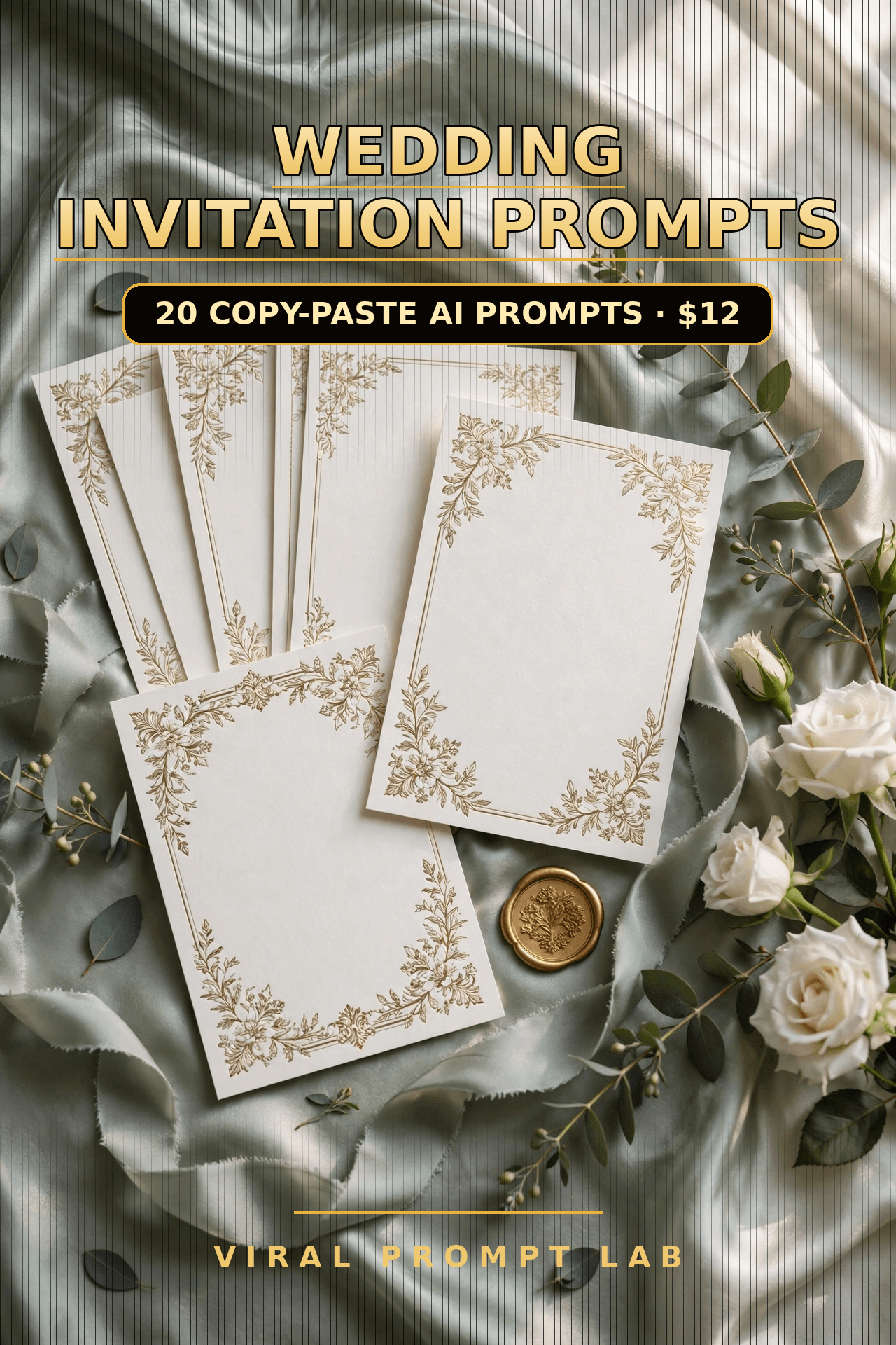 AI Wedding Invitation Design Prompts: 20 Copy-Paste Prompts for Luxury Invitatio