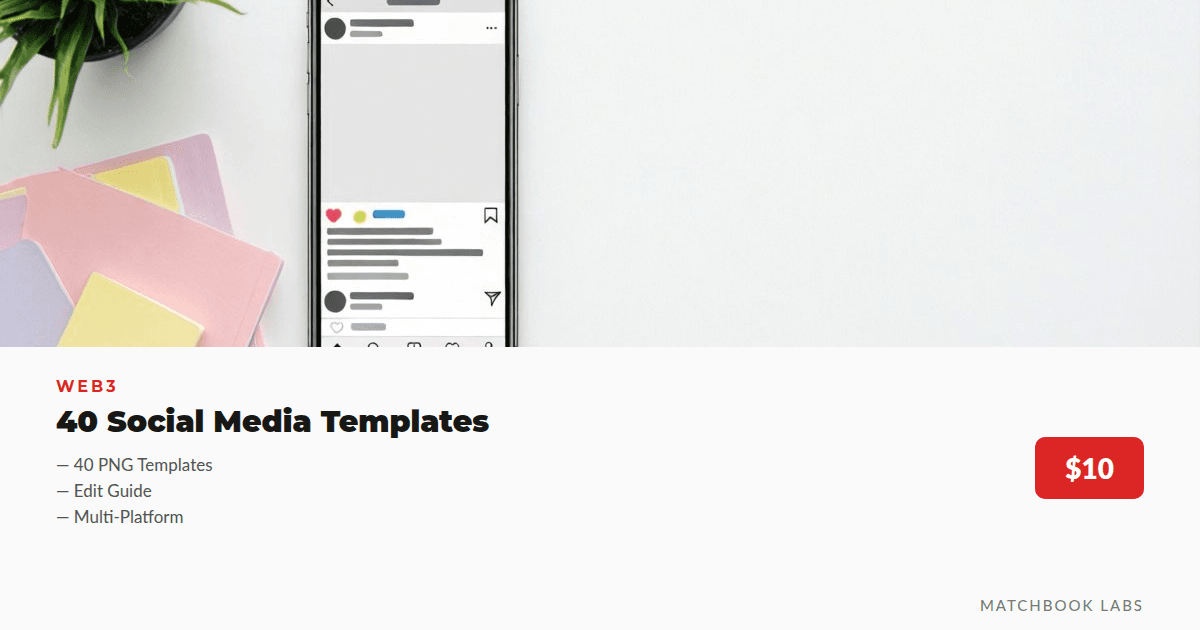 40 Social Media Templates for Web3 Projects: X, Instagram, LinkedIn (PNG + Edit Guide)