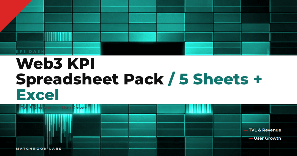 Web3 KPI Spreadsheet Pack: 5 Google Sheets & Excel Templates (Multi-Chain)