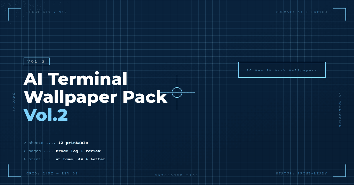 AI Terminal Wallpaper Pack Vol.2 — 20 New 4K Dark Wallpapers