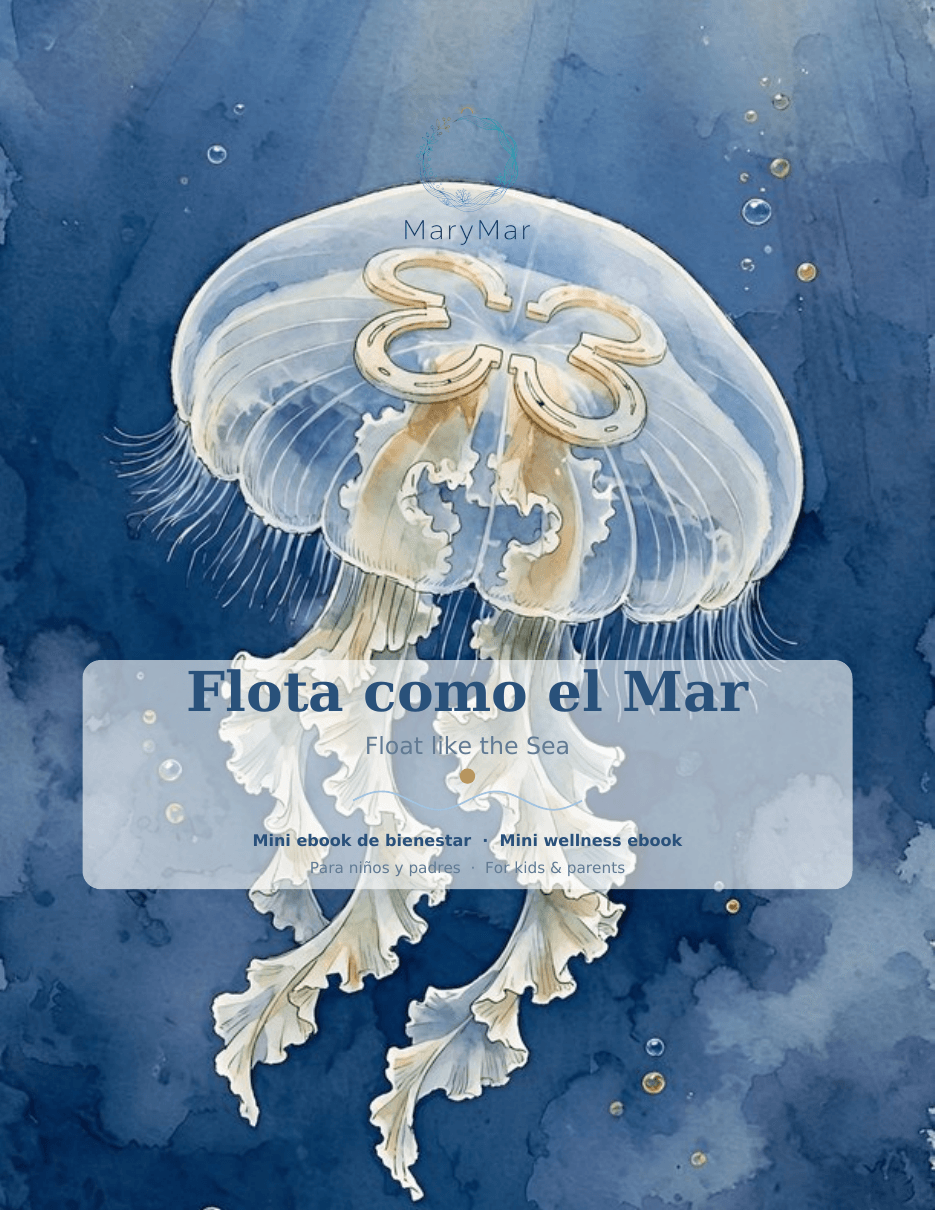 Float like the Sea — Mini Bilingual Wellness Ebook for Kids & Parents - preview 1