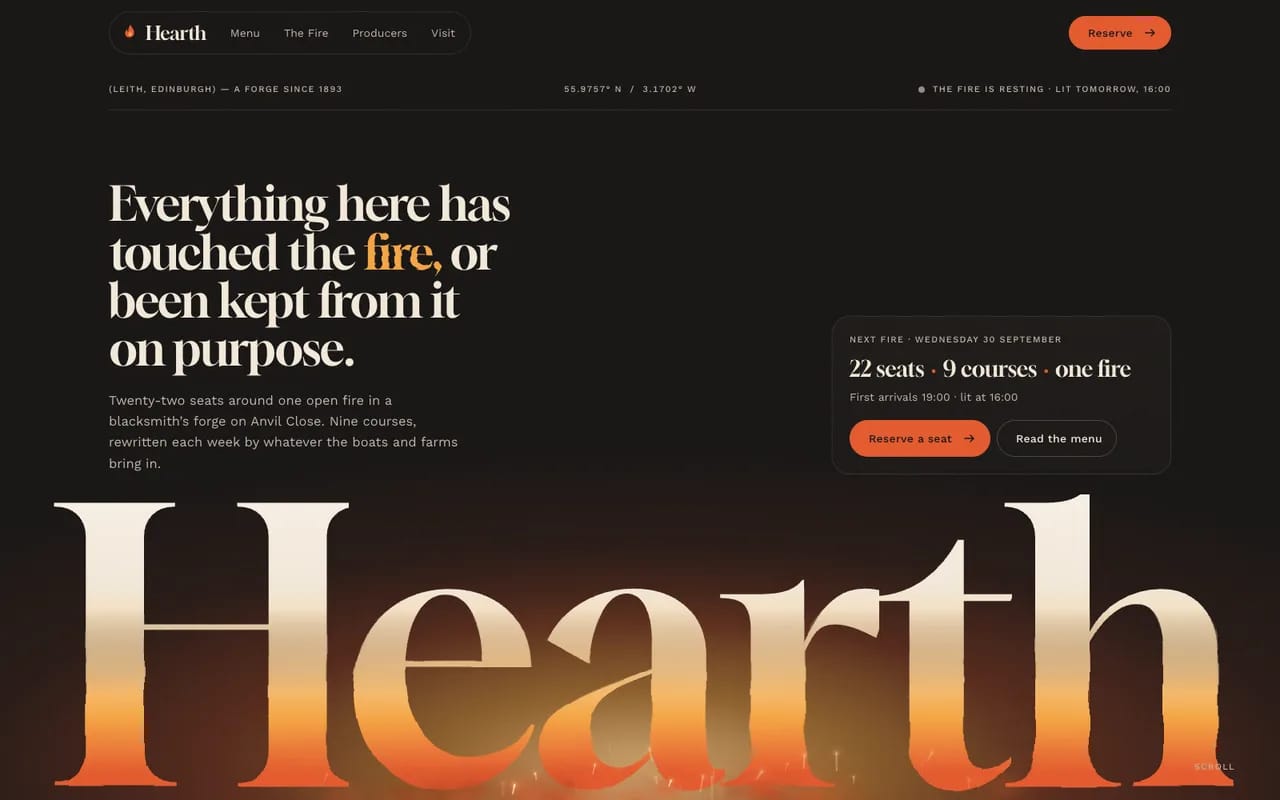 Hearth React template — cover