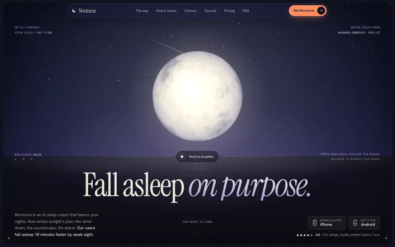 Nocturne React template — cover