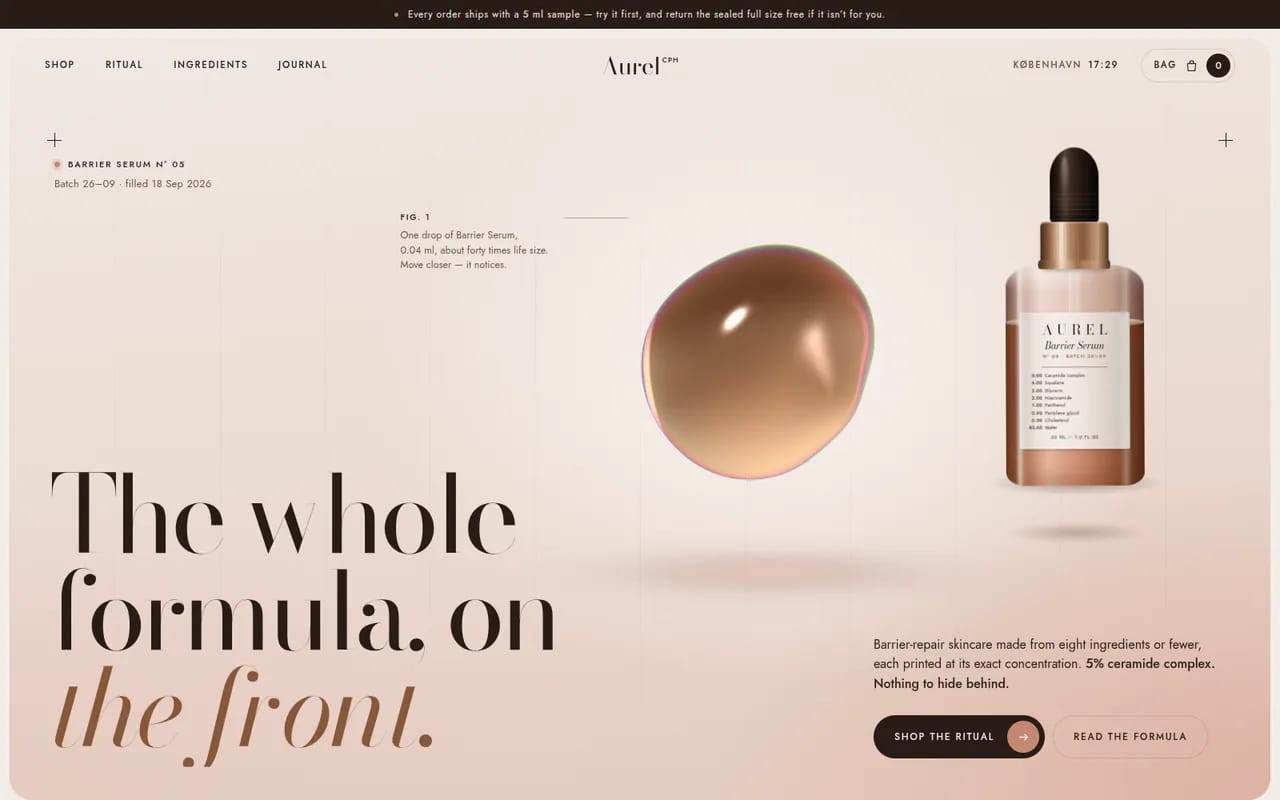 Aurel React template — cover