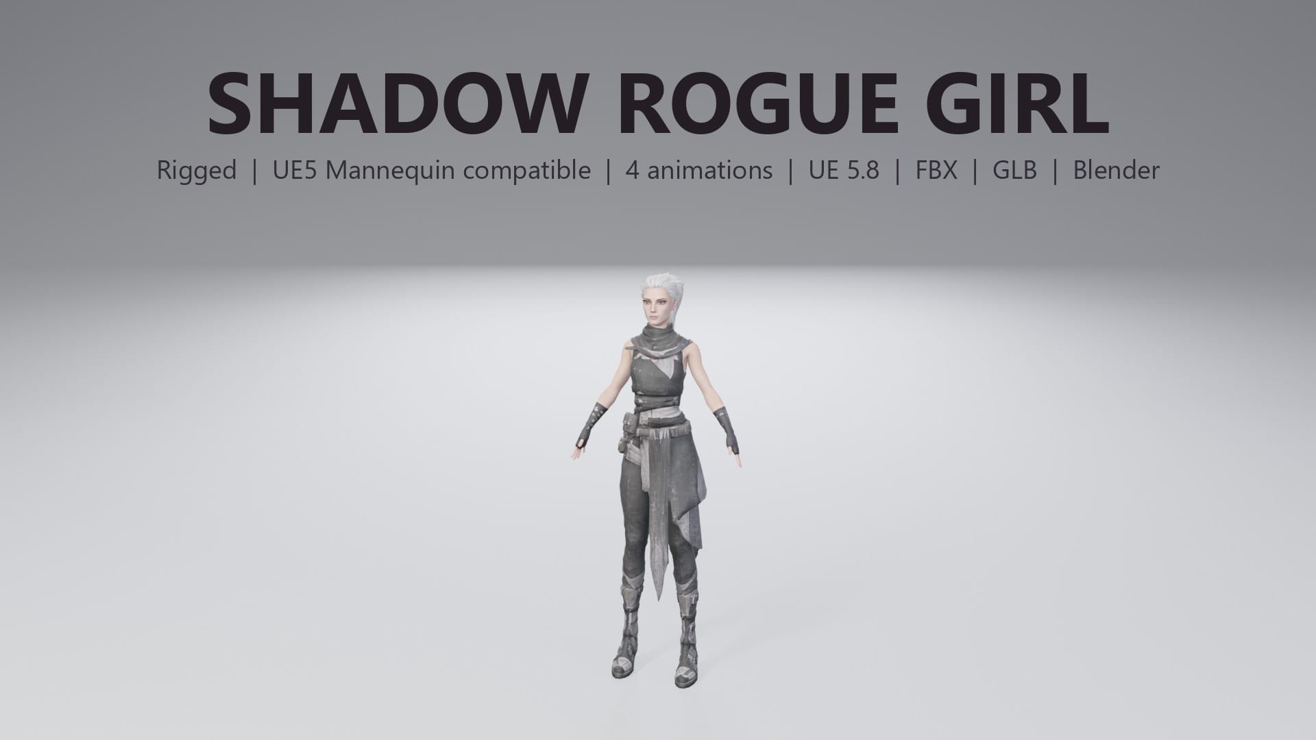 Stylized Shadow Rogue Girl - thumbnail