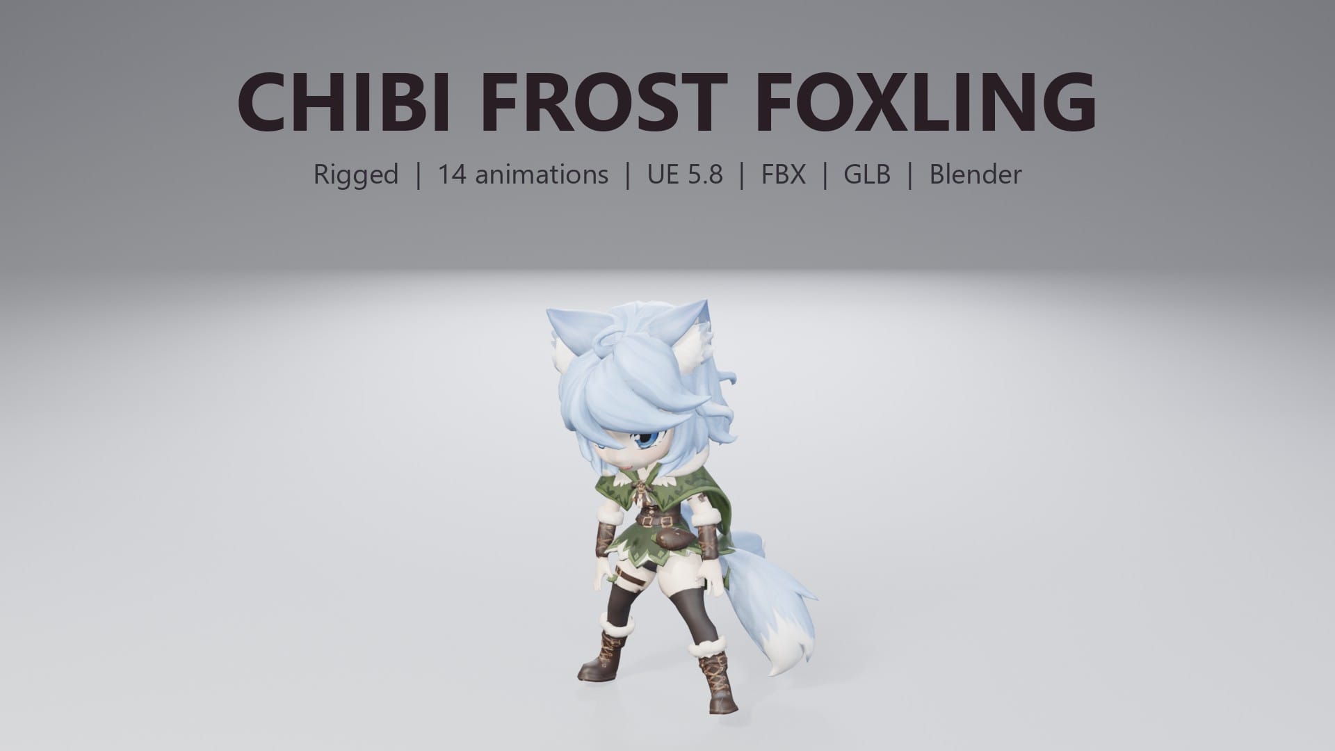 Chibi Frost Foxling - thumbnail