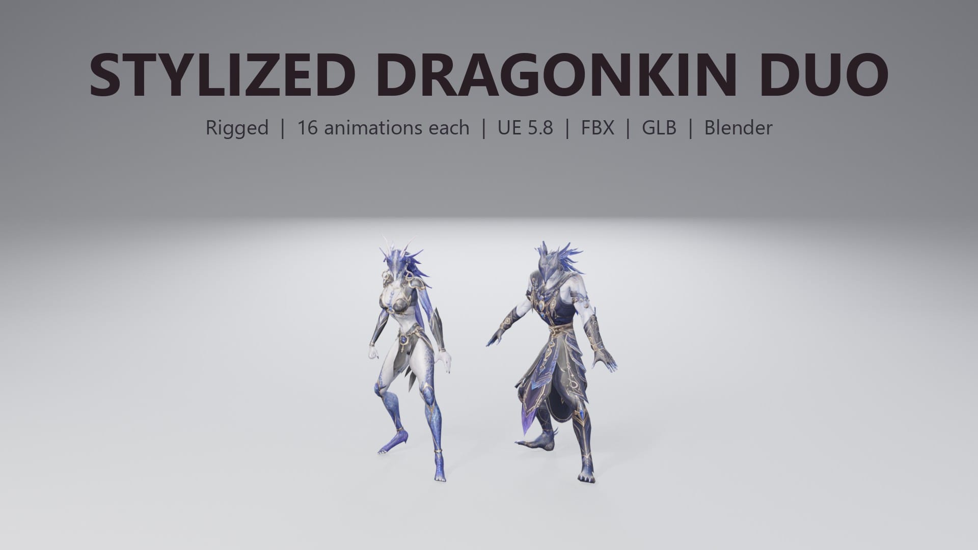 Stylized Dragonkin Duo - thumbnail