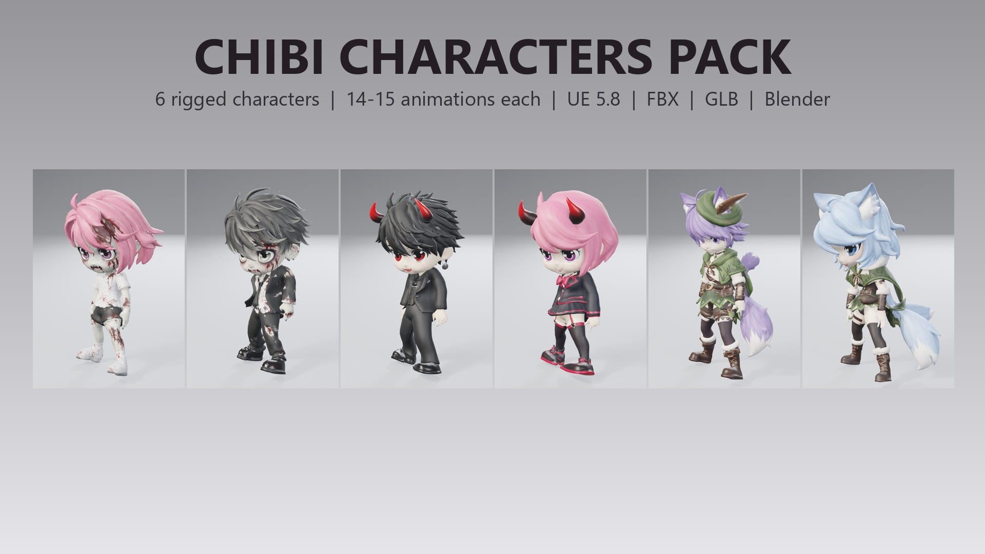 Chibi Characters Pack - thumbnail