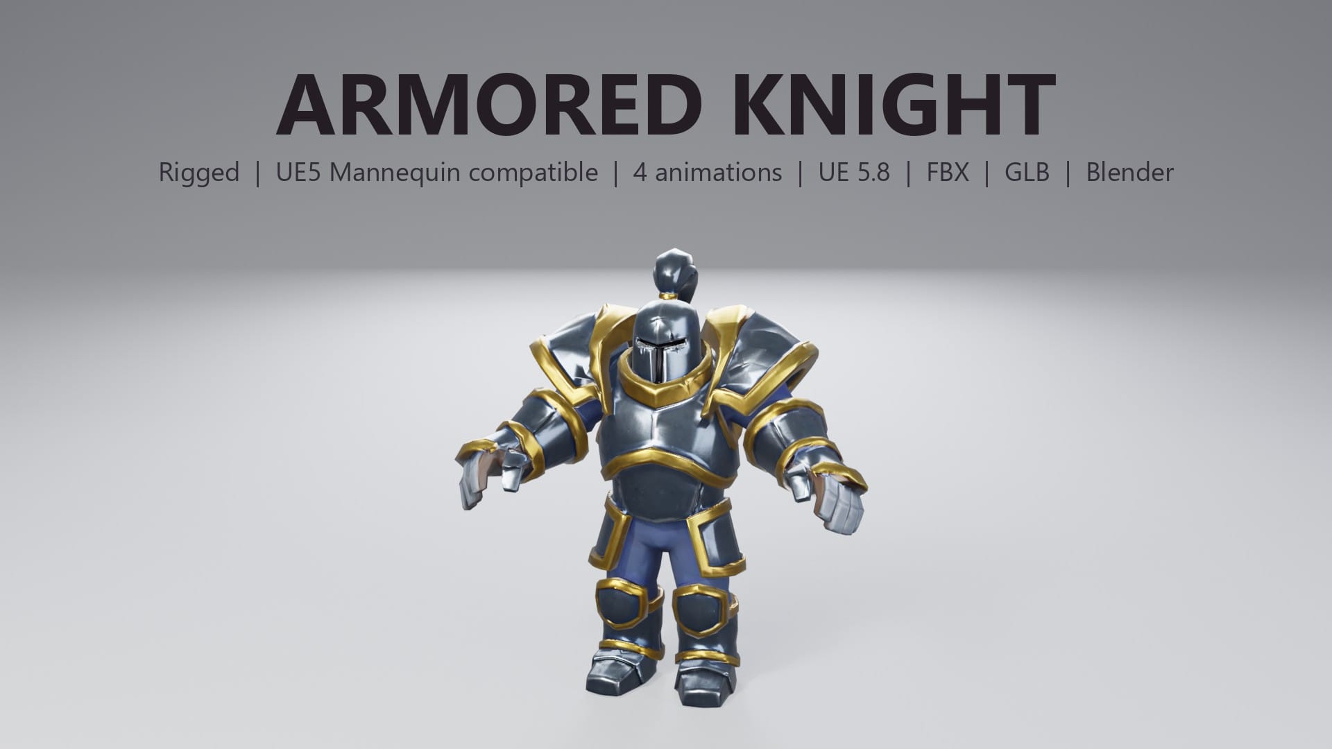 Stylized Armored Knight - thumbnail