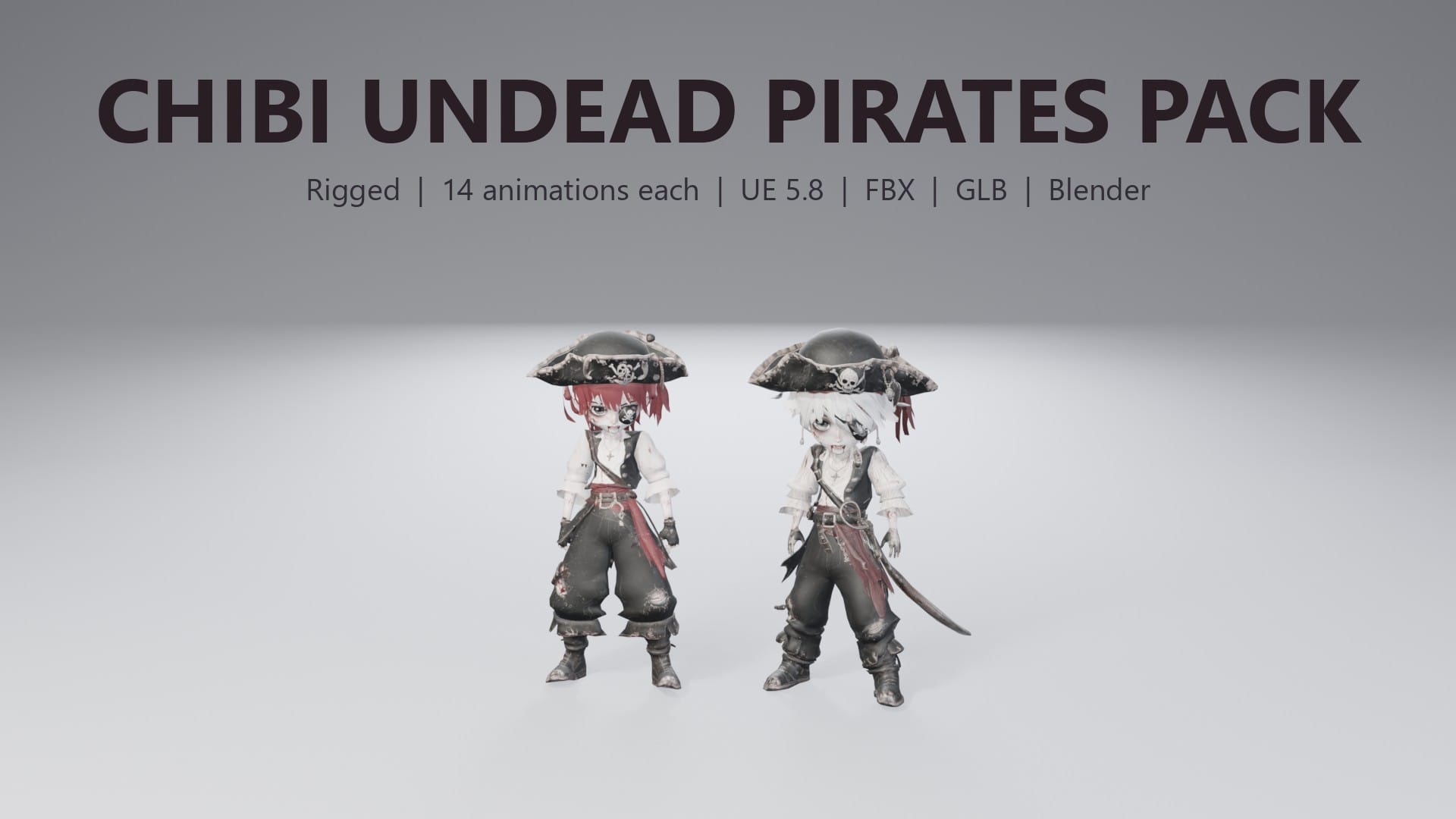 Chibi Undead Pirates Pack - thumbnail