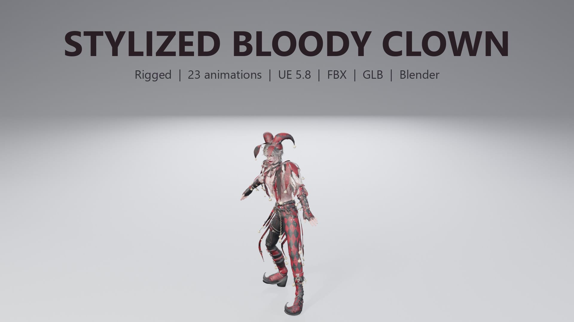 Stylized Bloody Clown - thumbnail