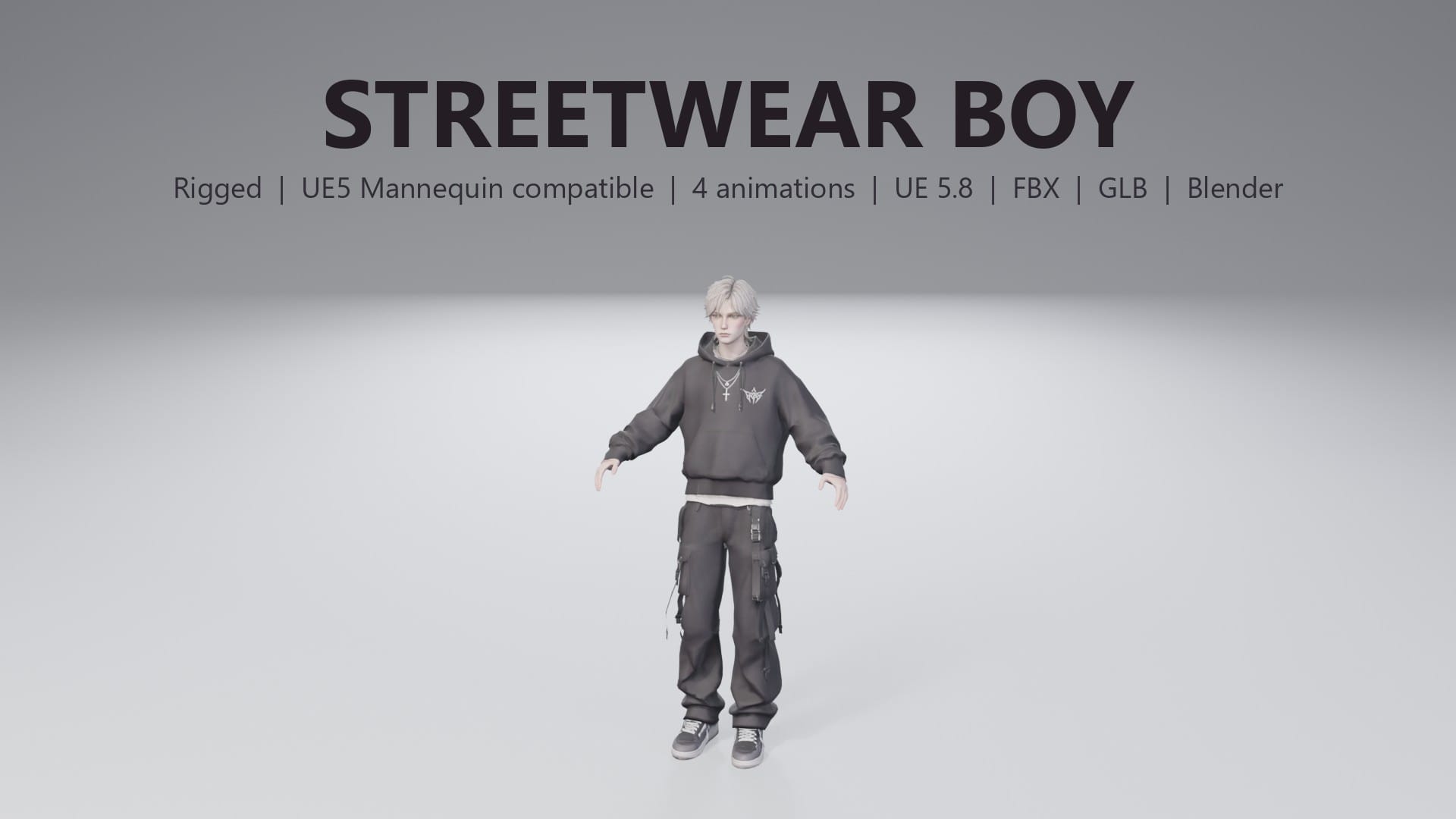 Stylized Streetwear Boy - thumbnail